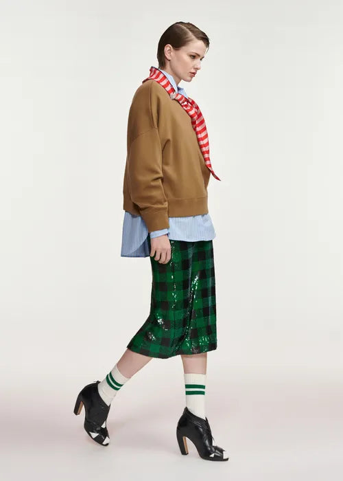 LEO BOUTIQUE Kurtis Pullover w/Scarf | Camel Club ESSENTIEL ANTWERP 