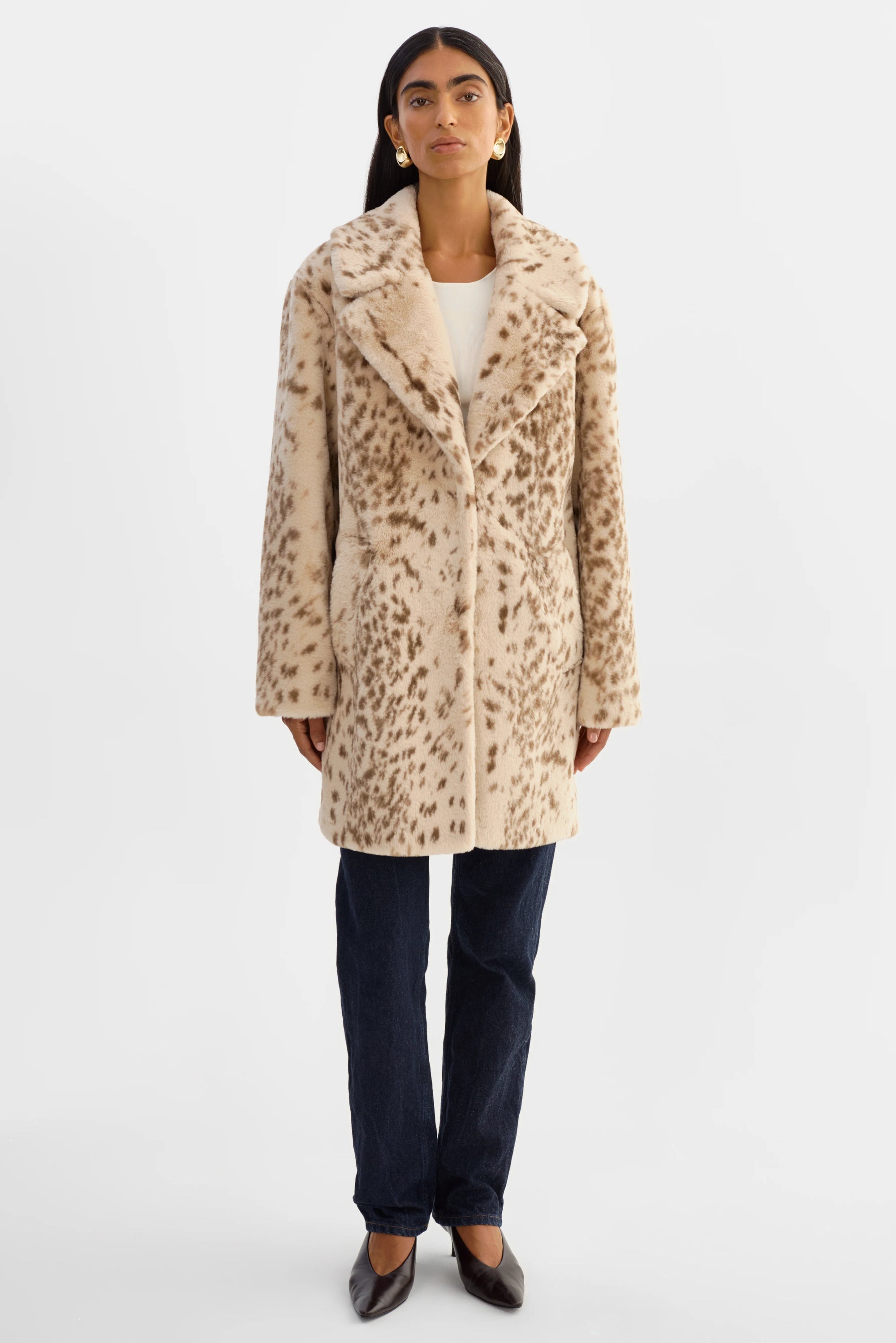 LEO BOUTIQUE Linnea Leo Coat | Beige Leopard LAMARQUE