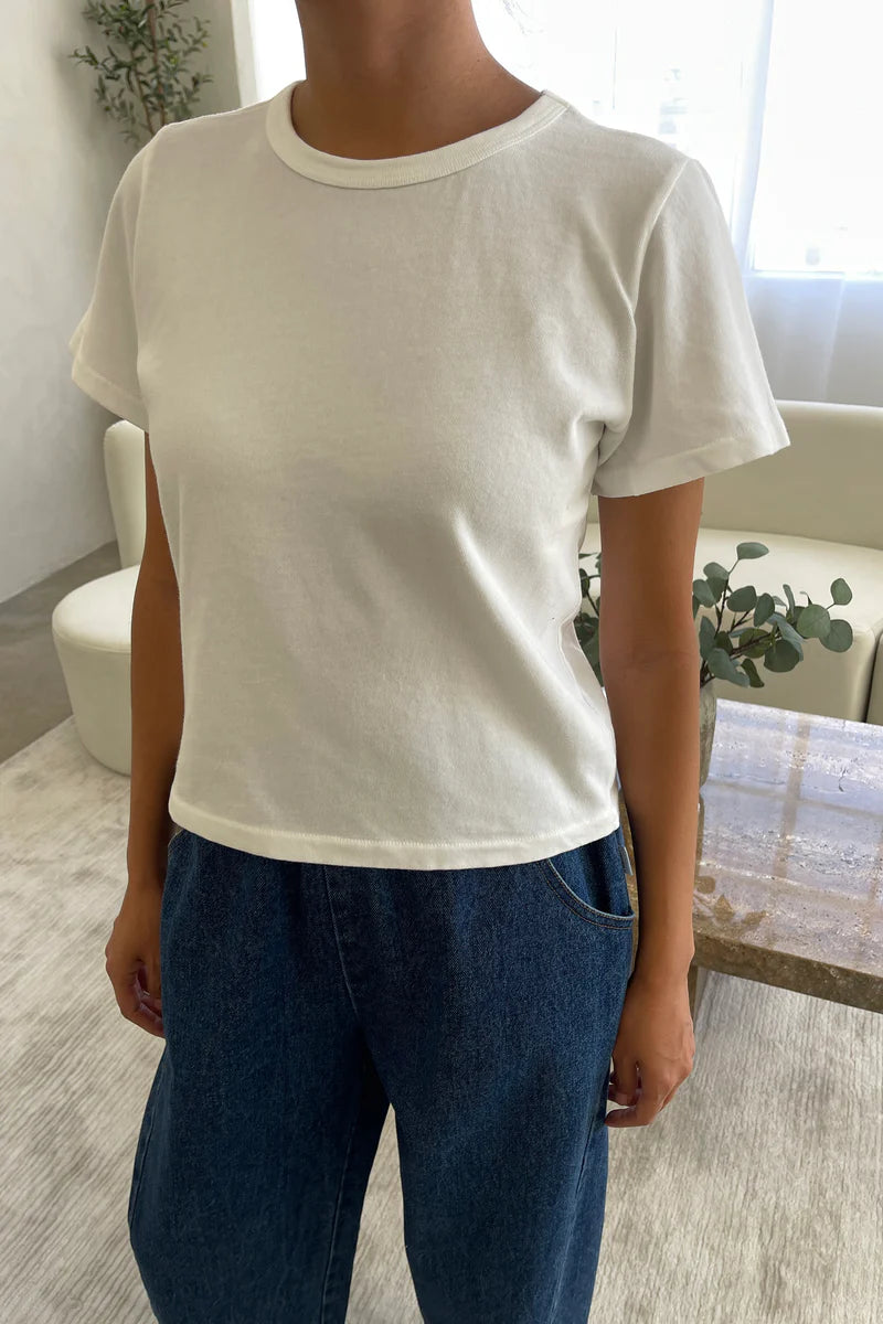 LE BON SHOPPE Little Boy Tee | Vintage White LEO BOUTIQUE