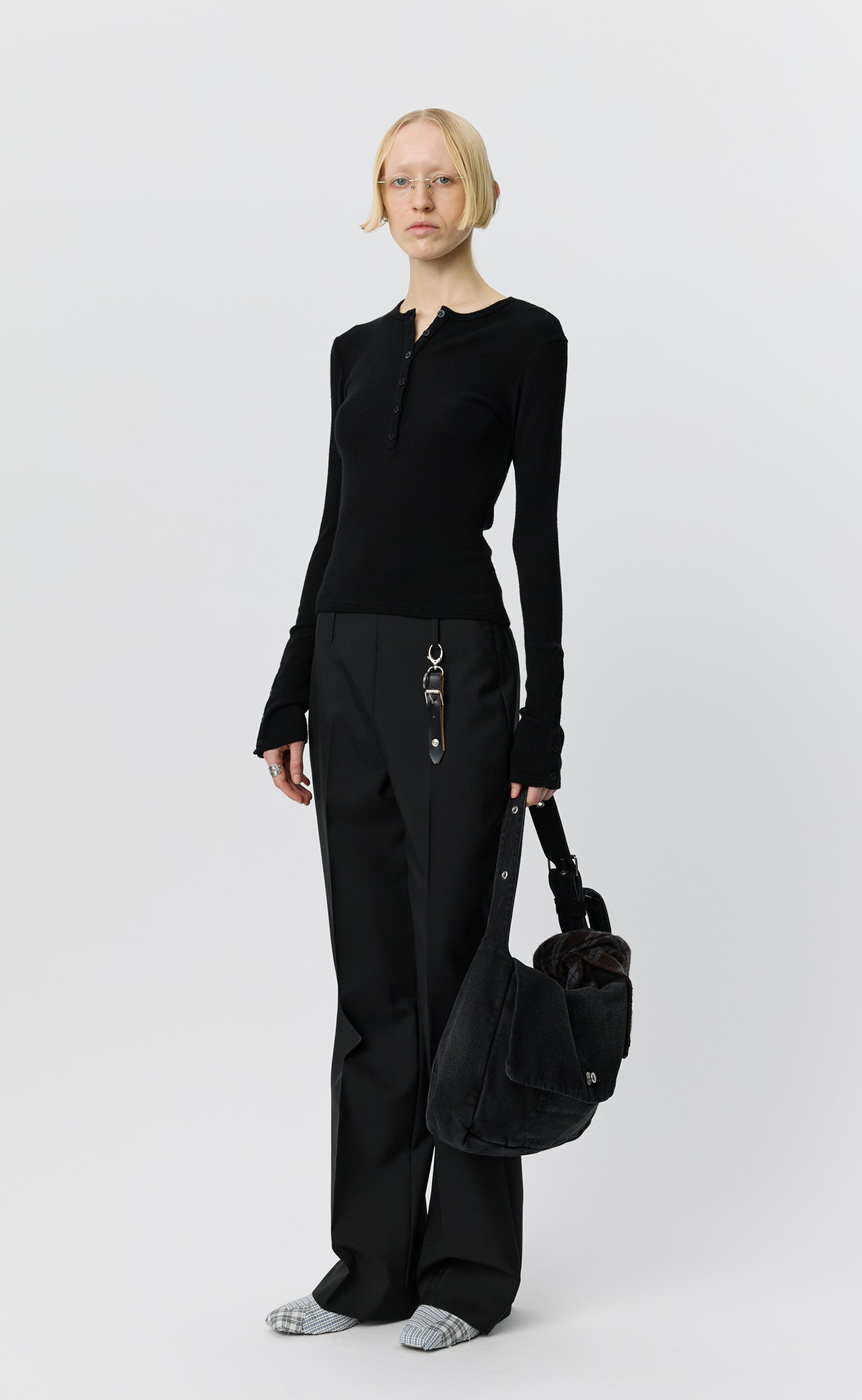 MFPEN LS Henley | Black Rib LEO BOUTIQUE