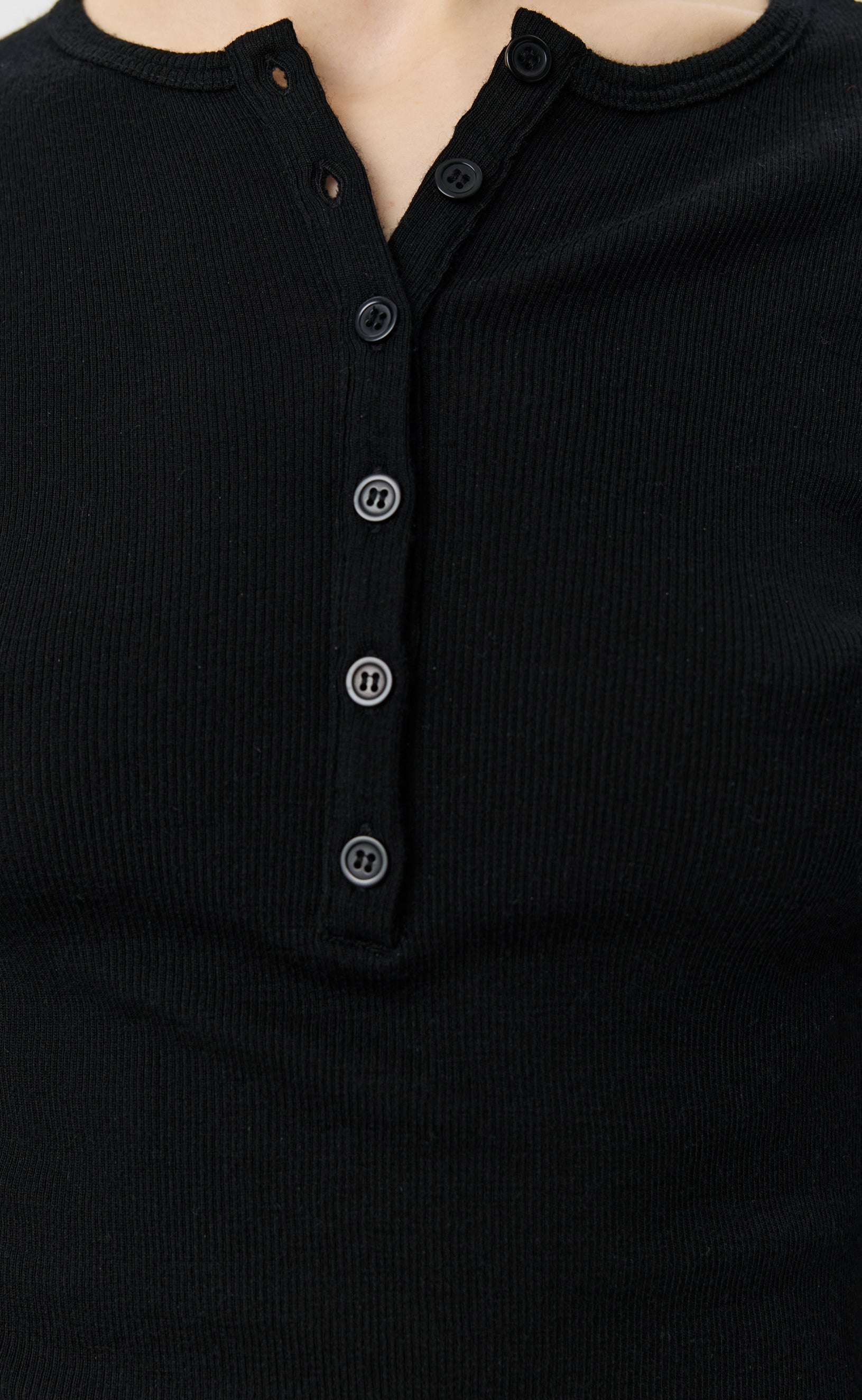 MFPEN LS Henley | Black Rib LEO BOUTIQUE