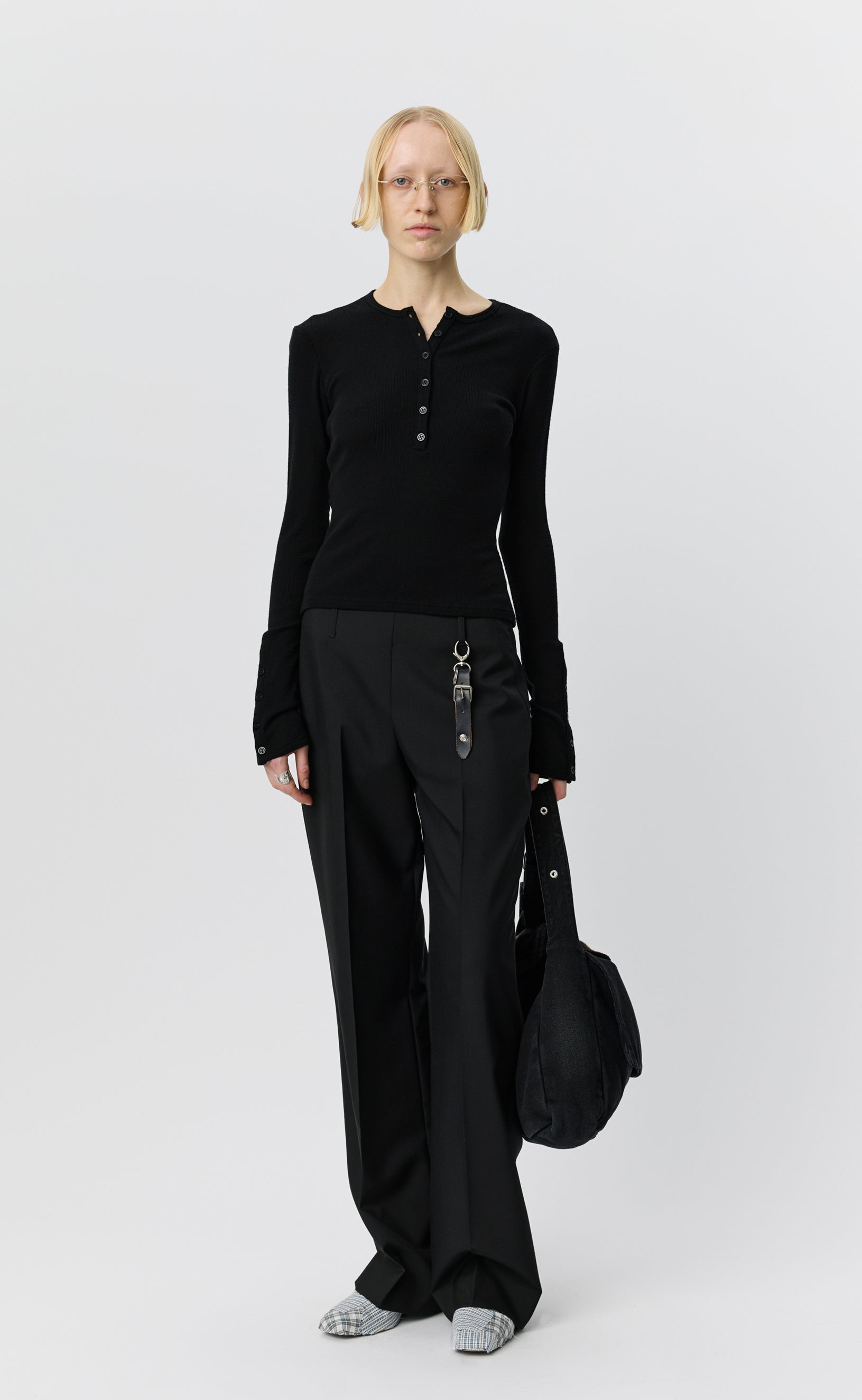 MFPEN LS Henley | Black Rib LEO BOUTIQUE