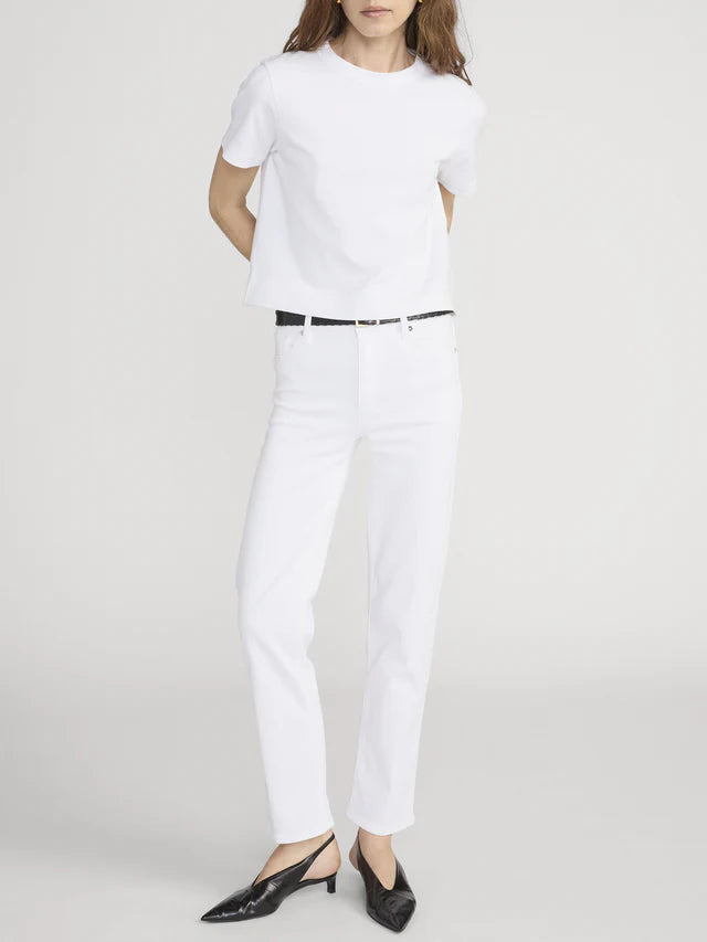 LEO BOUTIQUE The Boxy Tee | White FRAME DENIM 
