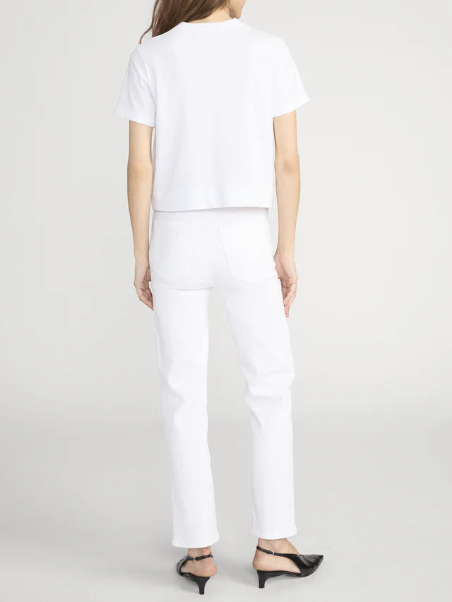 LEO BOUTIQUE The Boxy Tee | White FRAME DENIM 