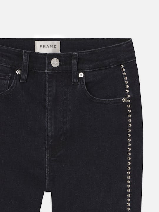 LEO BOUTIQUE Le Sleek Straight Studded Astronaut FRAME DENIM