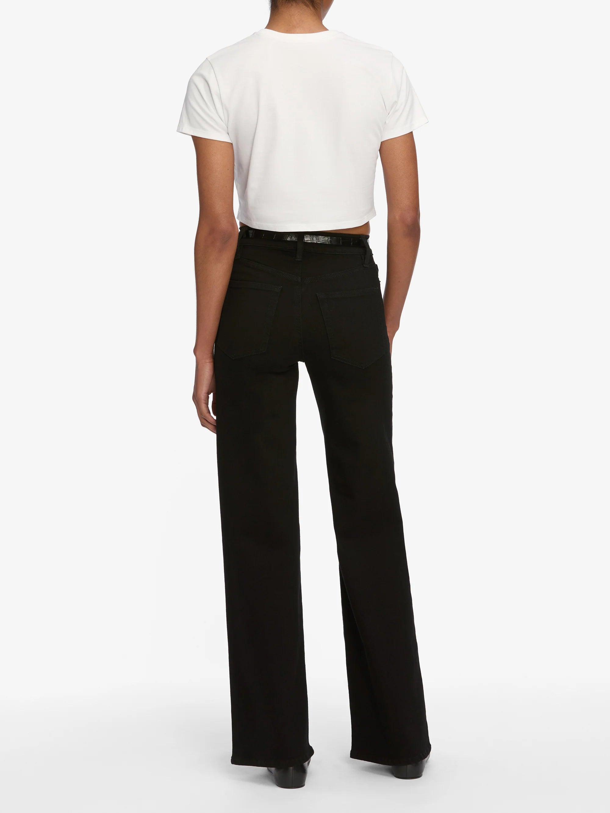 LEO BOUTIQUE Le Slim Palazzo | Black FRAME DENIM