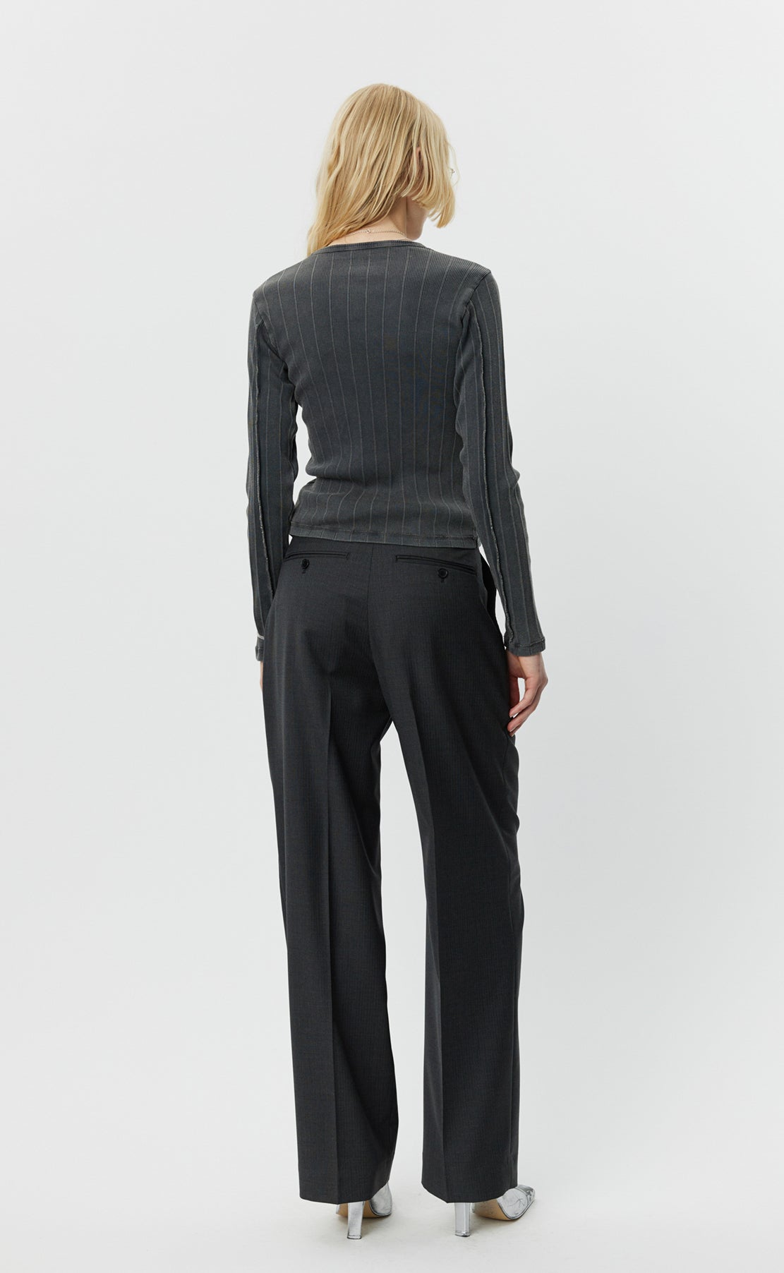 MFPEN L/S Ribbed Tee | Washed Graphite LEO BOUTIQUE