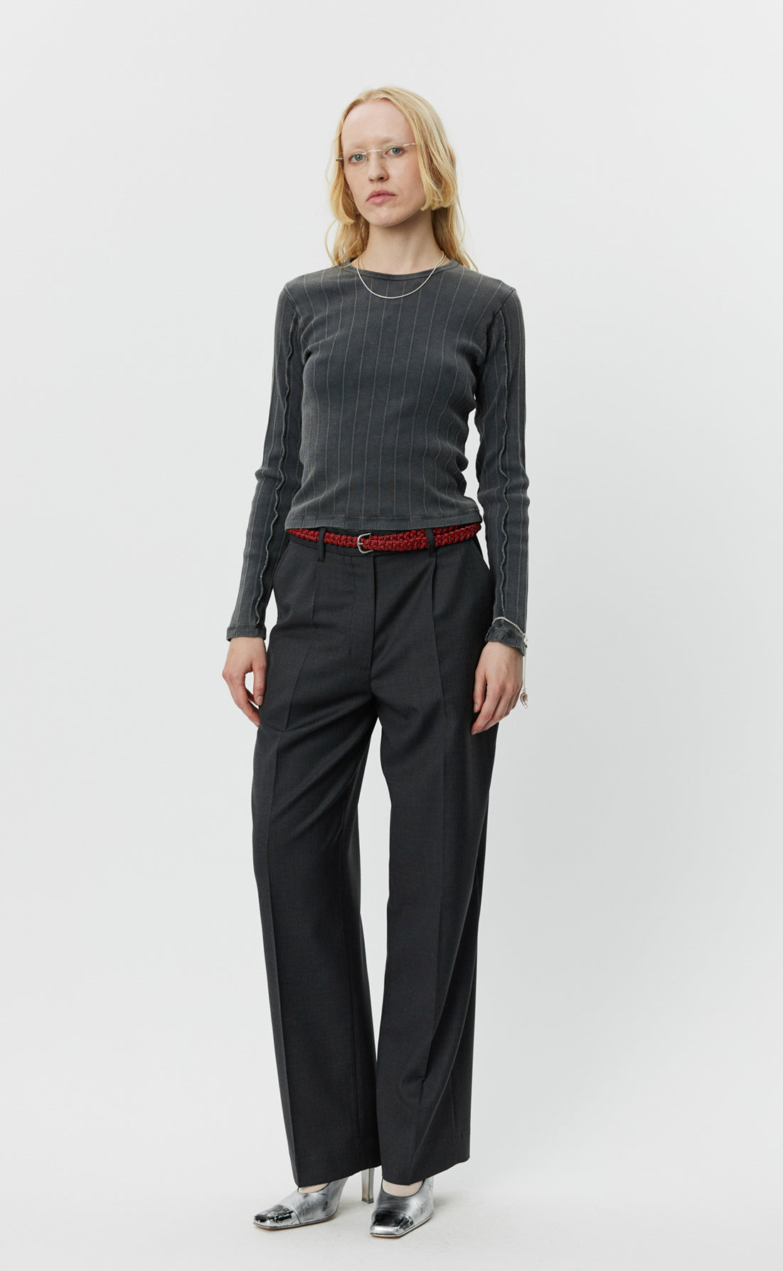 MFPEN L/S Ribbed Tee | Washed Graphite LEO BOUTIQUE