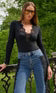 Lady Lace Combo Top I Black