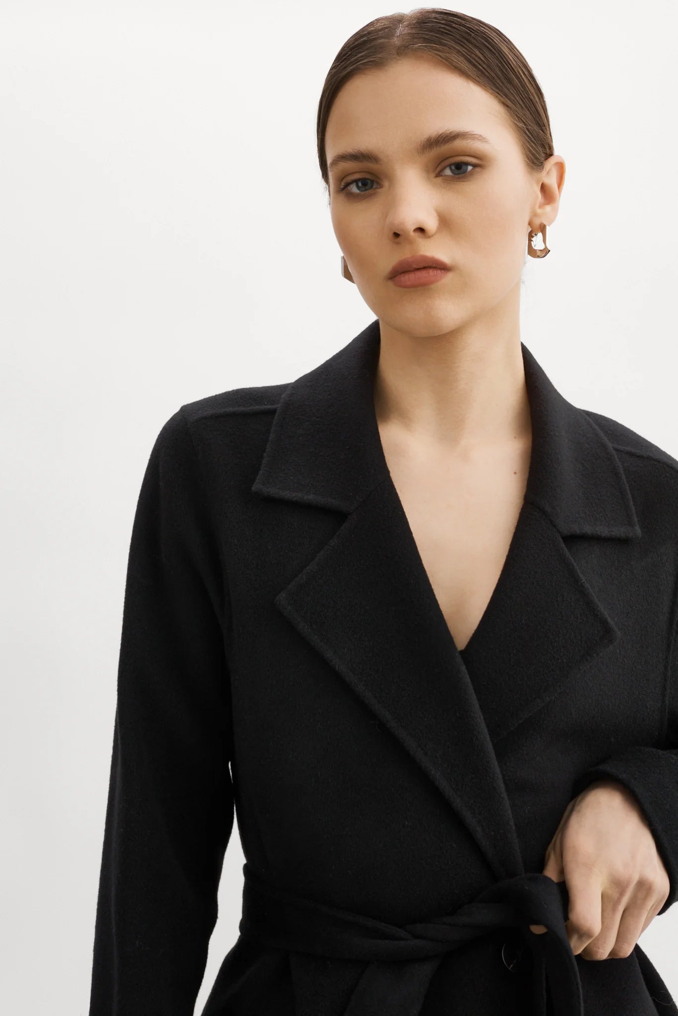 LEO BOUTIQUE Vanessa Wool Coat Black LAMARQUE