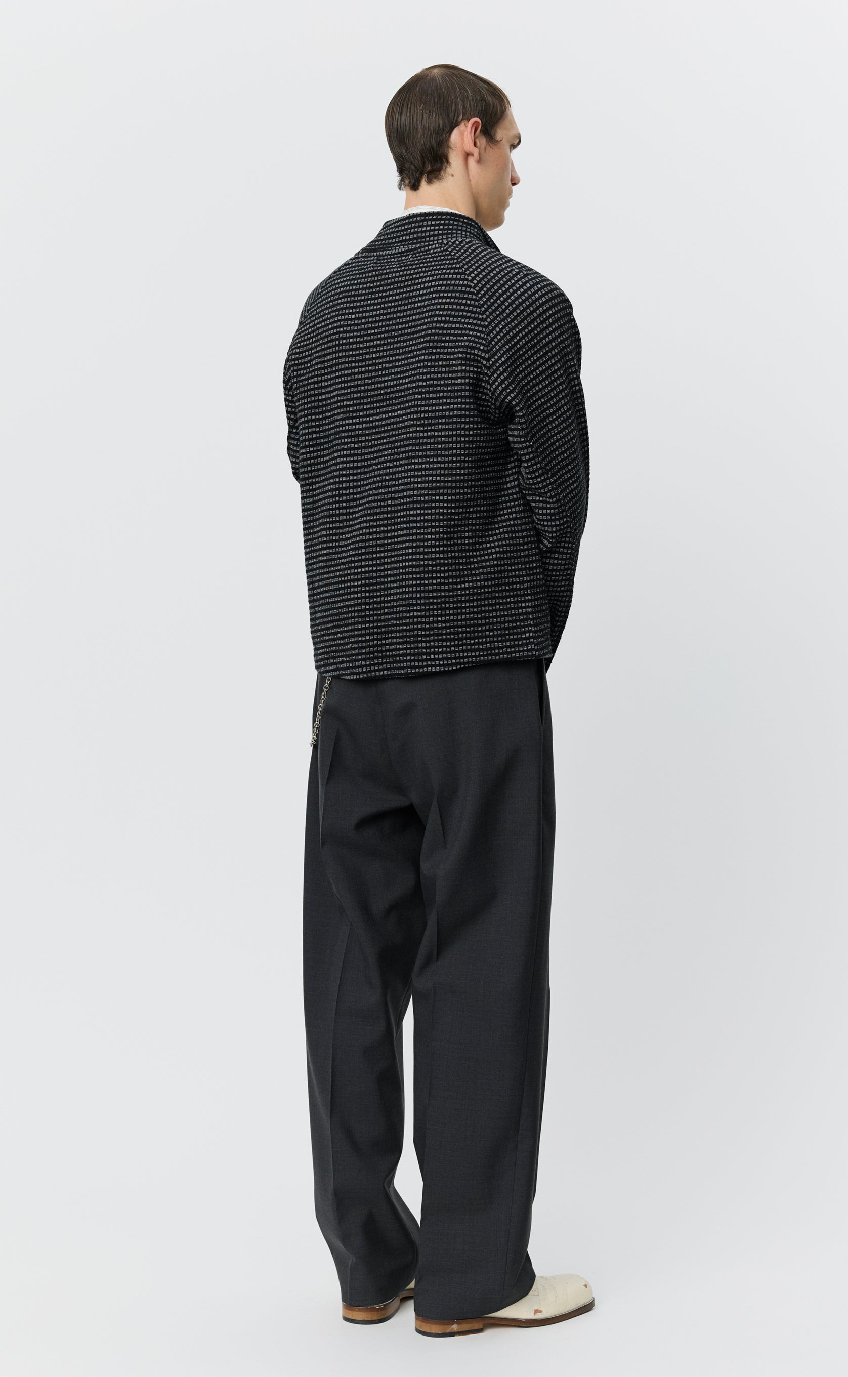 MFPEN Leisure Zip Up | Black Experienced Check LEO BOUTIQUE