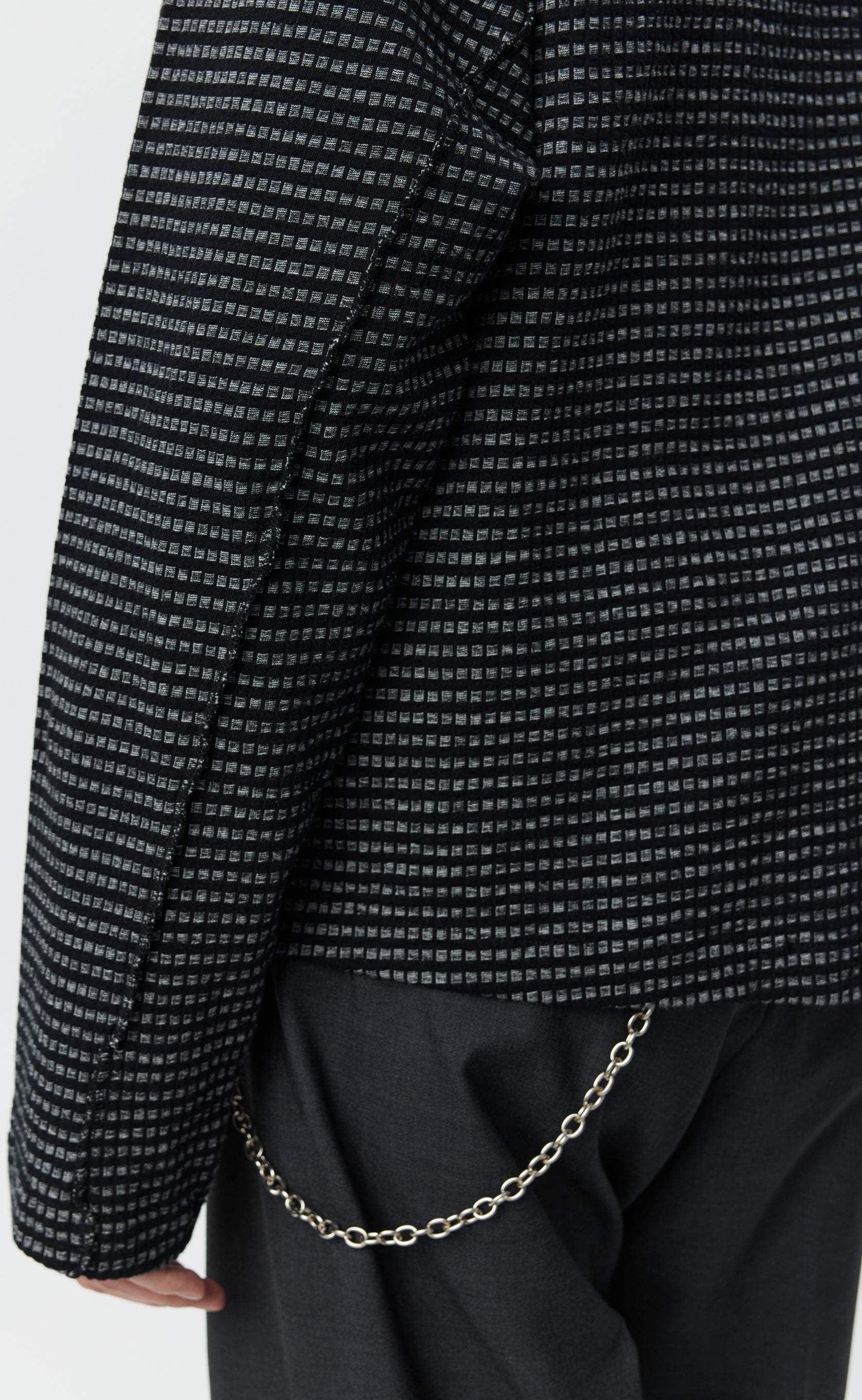 MFPEN Leisure Zip Up | Black Experienced Check LEO BOUTIQUE