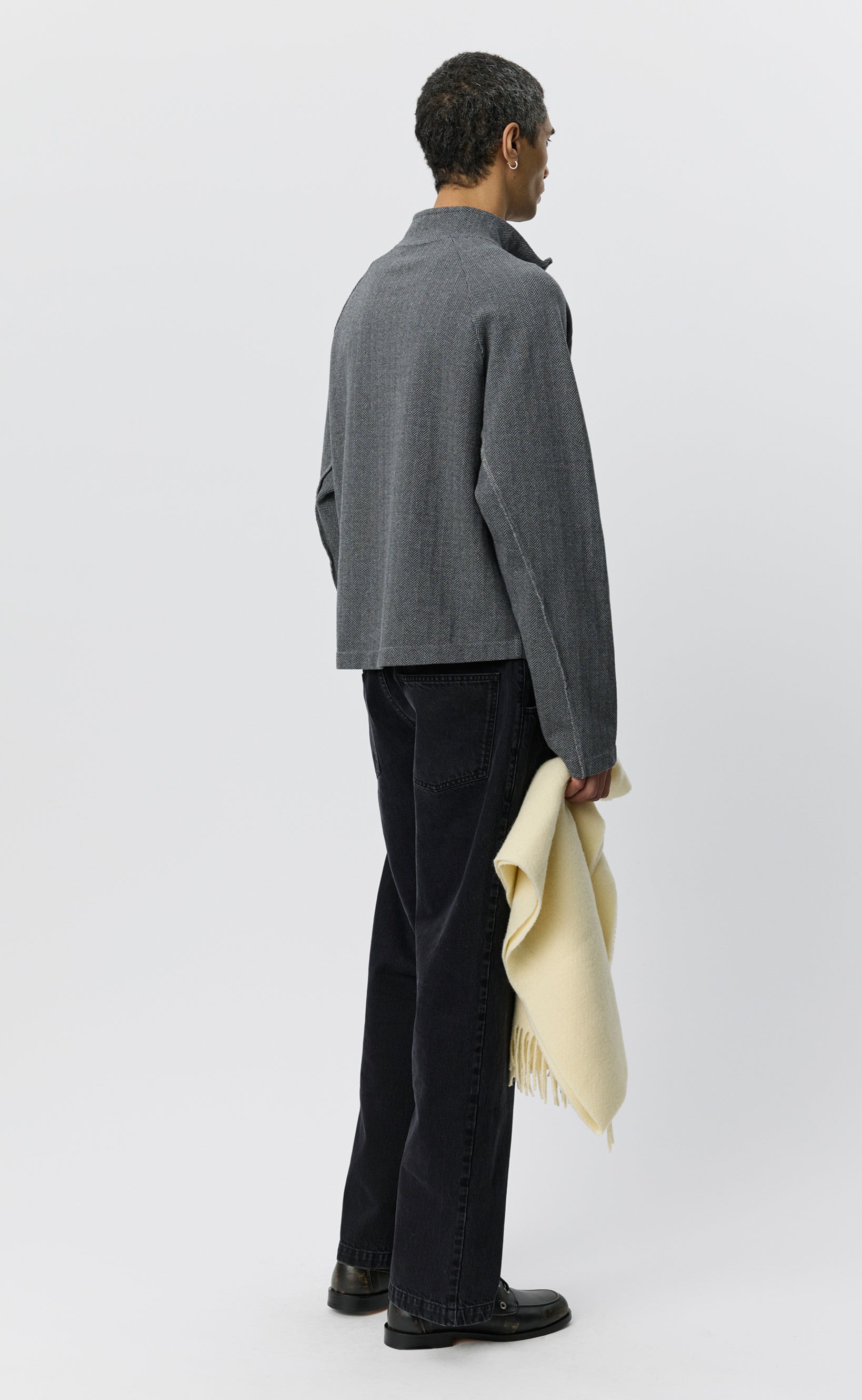 MFPWN Leisure Zip Up | Grey Herringbone LEO BOUTIQUE