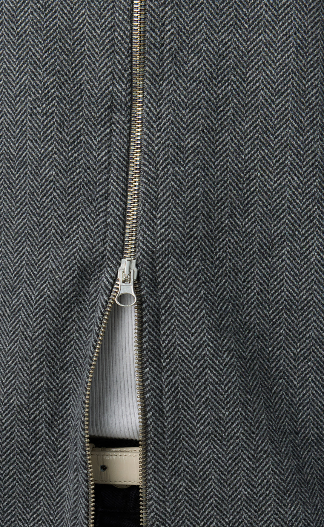 MFPWN Leisure Zip Up | Grey Herringbone LEO BOUTIQUE