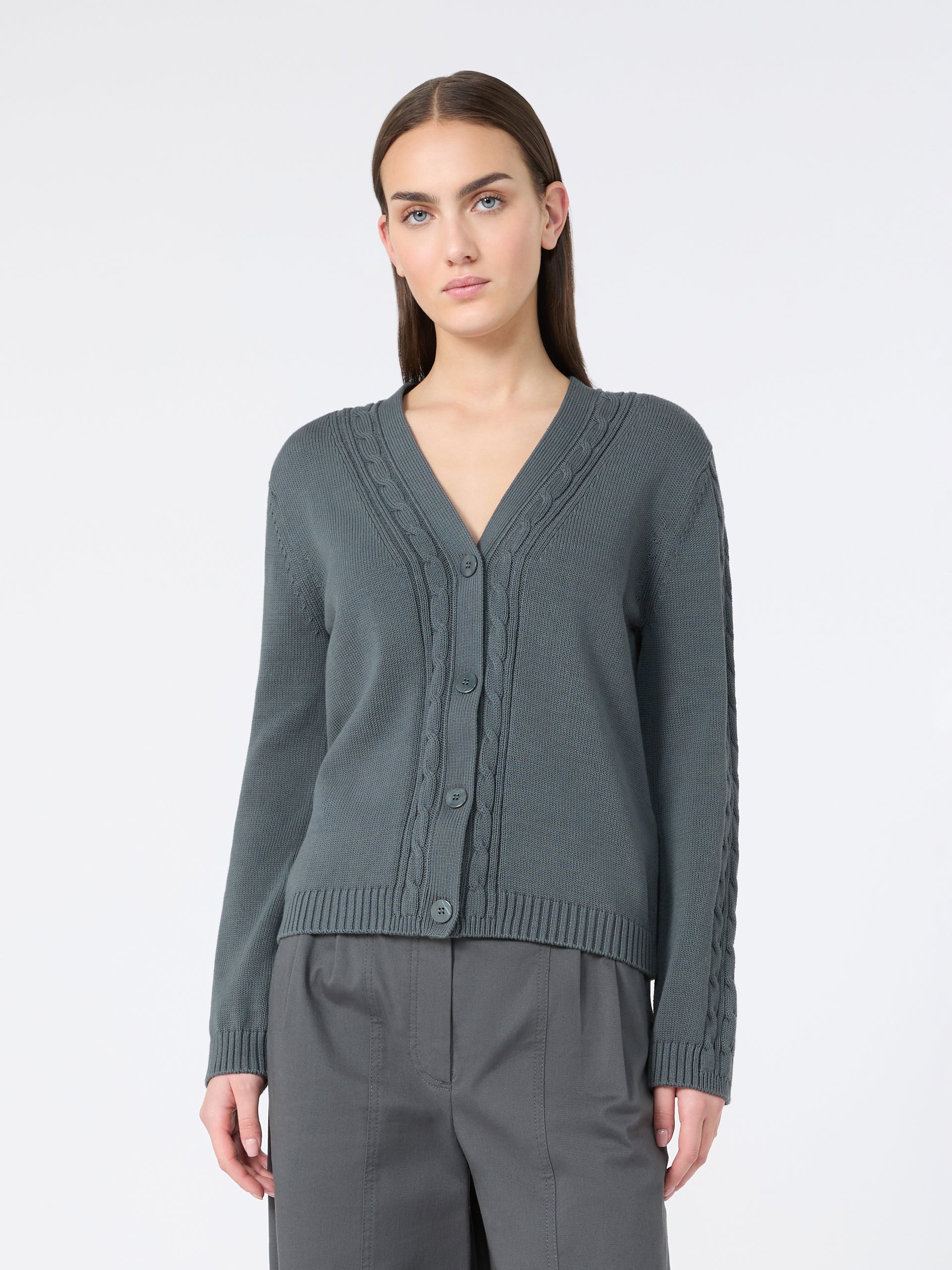 MM by MAX MARA Master Cardigan | Gray LEO BOUTIQUE