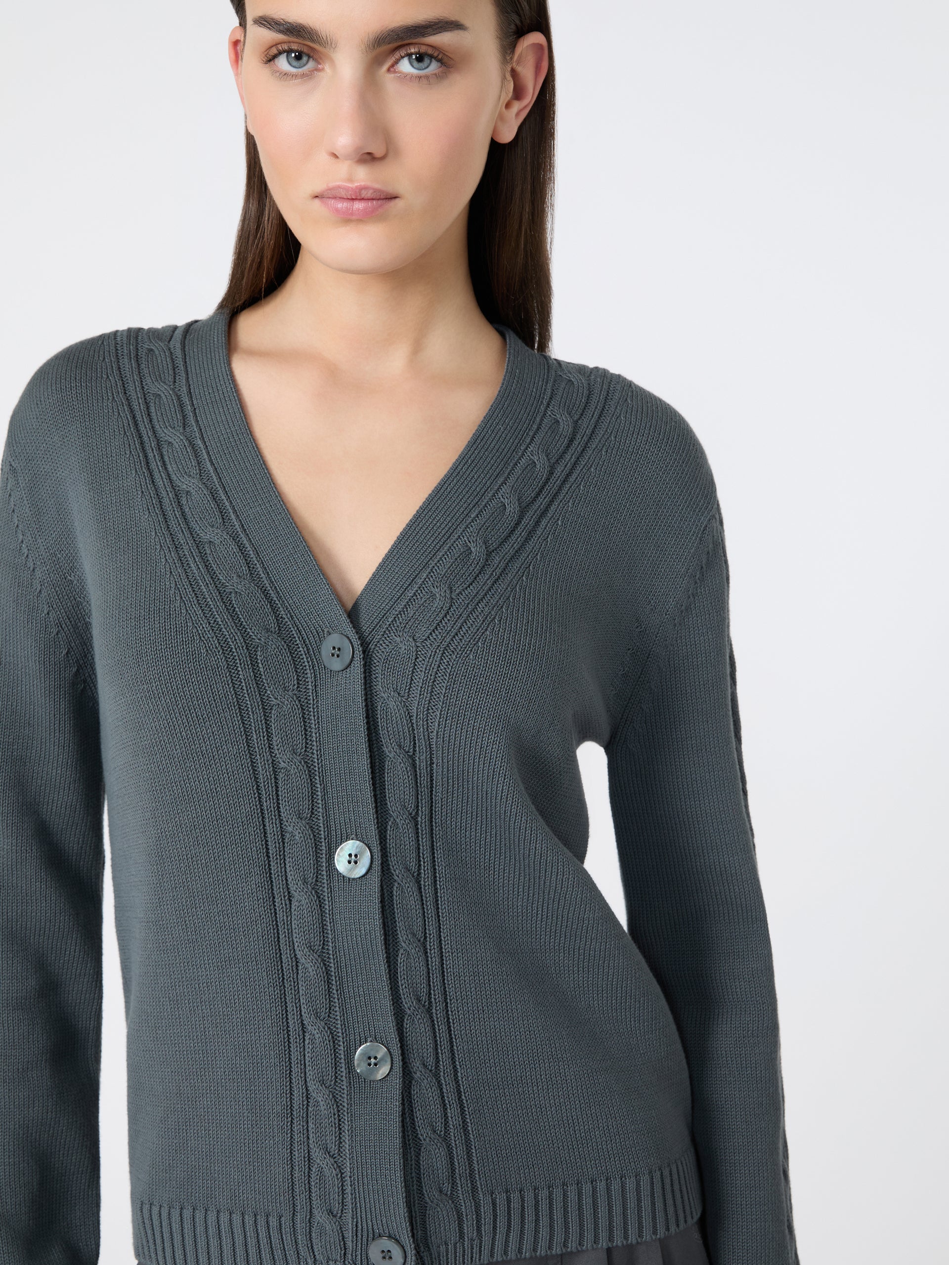 MM by MAX MARA Master Cardigan | Gray LEO BOUTIQUE