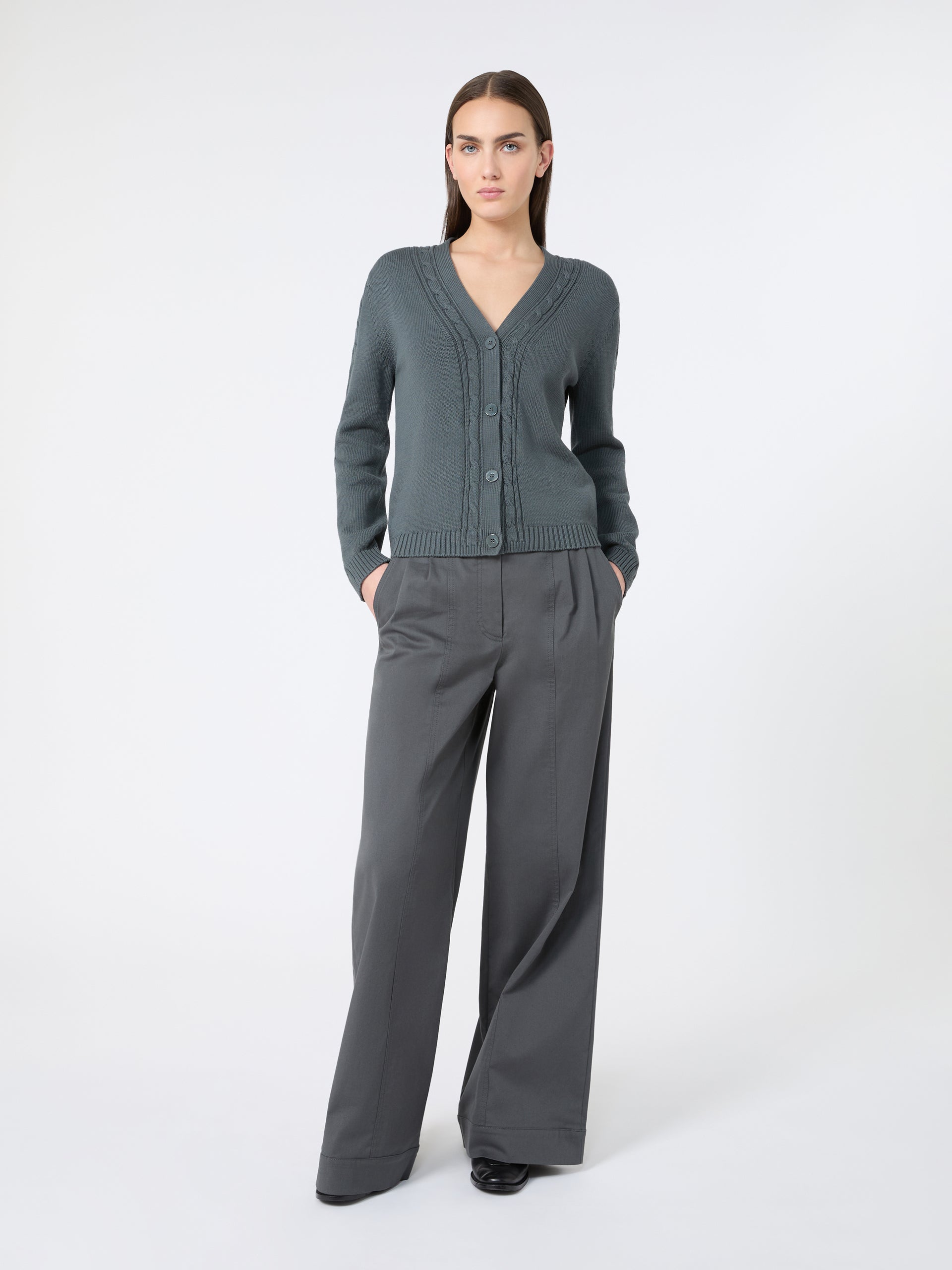 MM by MAX MARA Master Cardigan | Gray LEO BOUTIQUE
