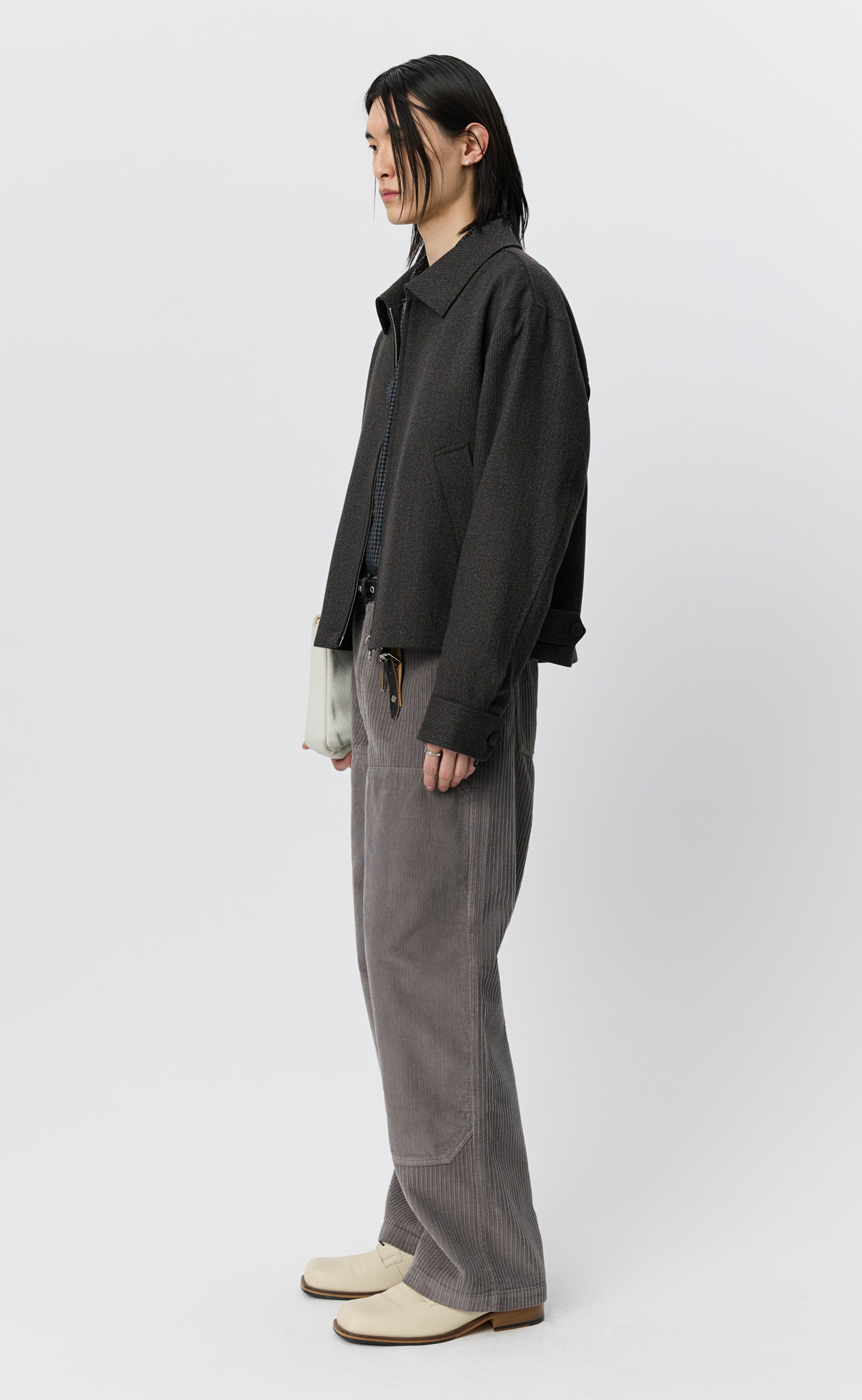 MFPEN Mail Jacket | Brown Melange Stripe LEO BOUTIQUE