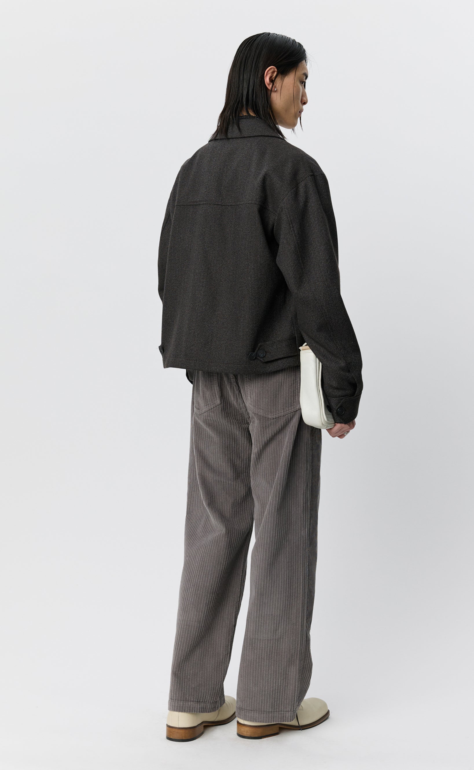 MFPEN Mail Jacket | Brown Melange Stripe LEO BOUTIQUE