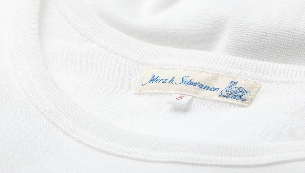 Merz B. Schwanen 1950s Loopwheeled T-shirt | White LEO BOUTIQUE