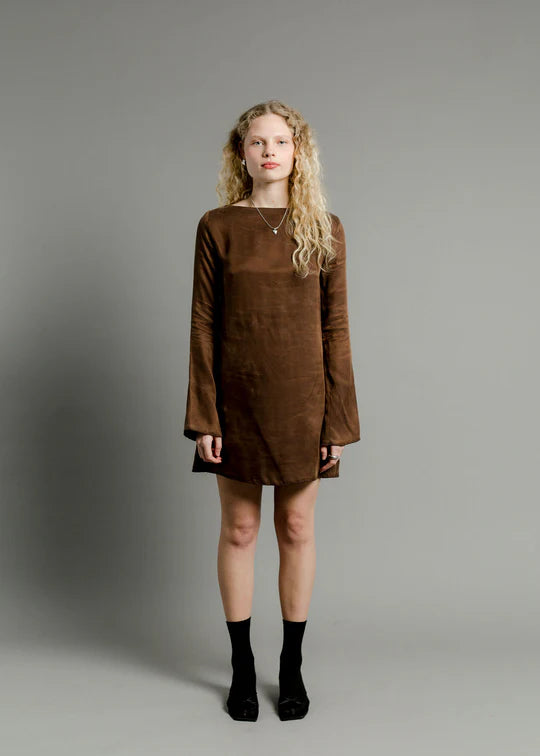 A BRONZE AGE Monroe Dress | Fox Cupro LEO BOUTIQUE