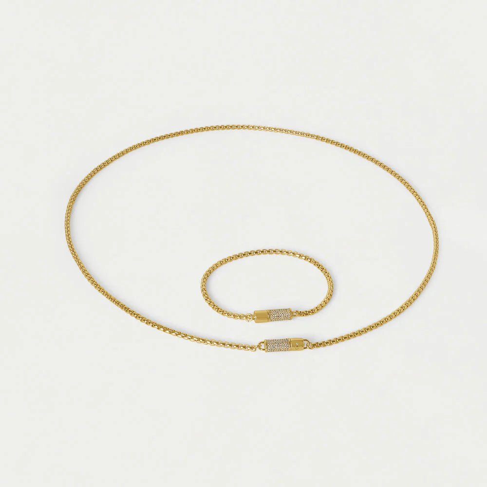 DEAN DAVIDSON Juliette Pave Necklace | Gold/CZ LEO BOUTIQUE