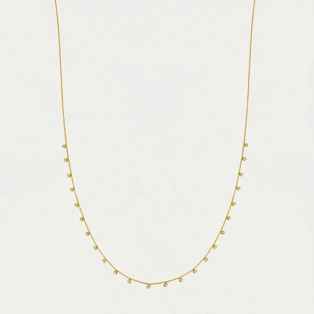 DEAN DAVIDSON Orsay Charm Necklace | Gold/Clear CZ LEO BOUTIQUE