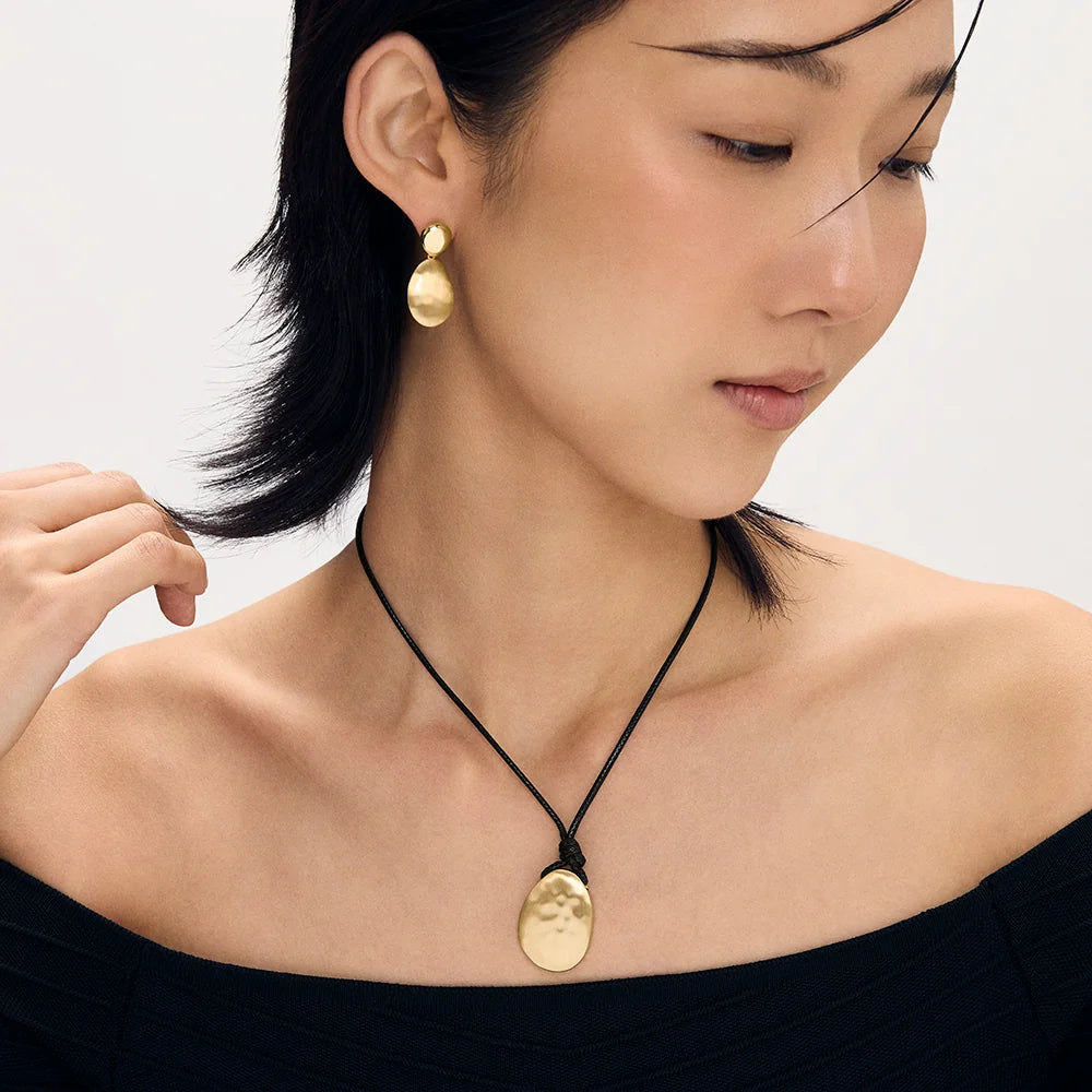 LEO BOUTIQUE Sierra Long Pendant Necklace | Gold N1112-G DEAN DAVIDSON