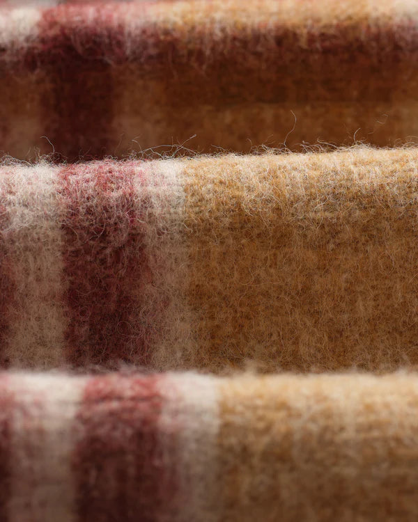 WAX LONDON Nolan Overshirt Wool Blend Check | Natural/Multi LEO BOUTIQUE