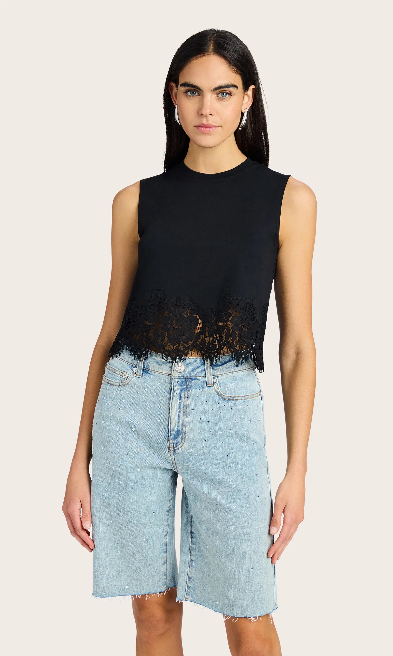 LEO BOUTIQUE Palani Lace Combo Top | Black GENERATION LOVE