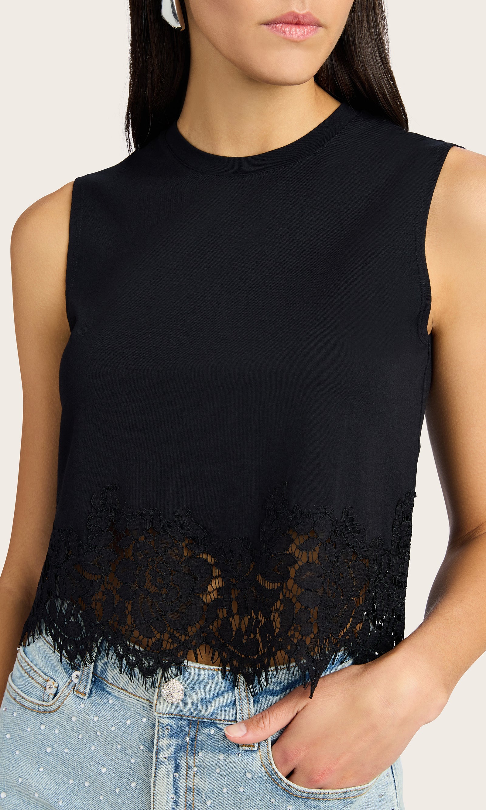 LEO BOUTIQUE Palani Lace Combo Top | Black GENERATION LOVE