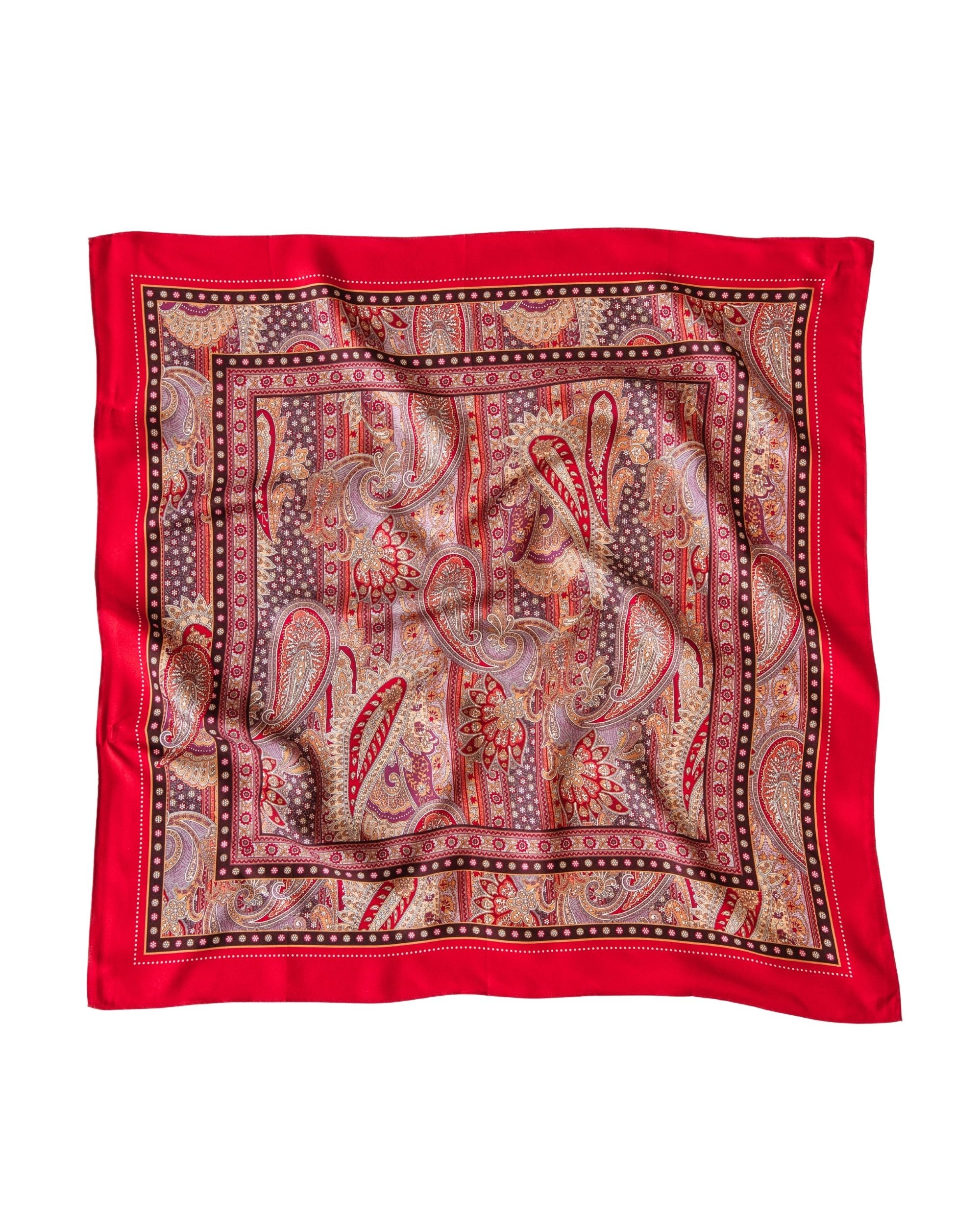 LEO BOUTIQUE Anna Printed Scarf | Red Multi PALM PALM