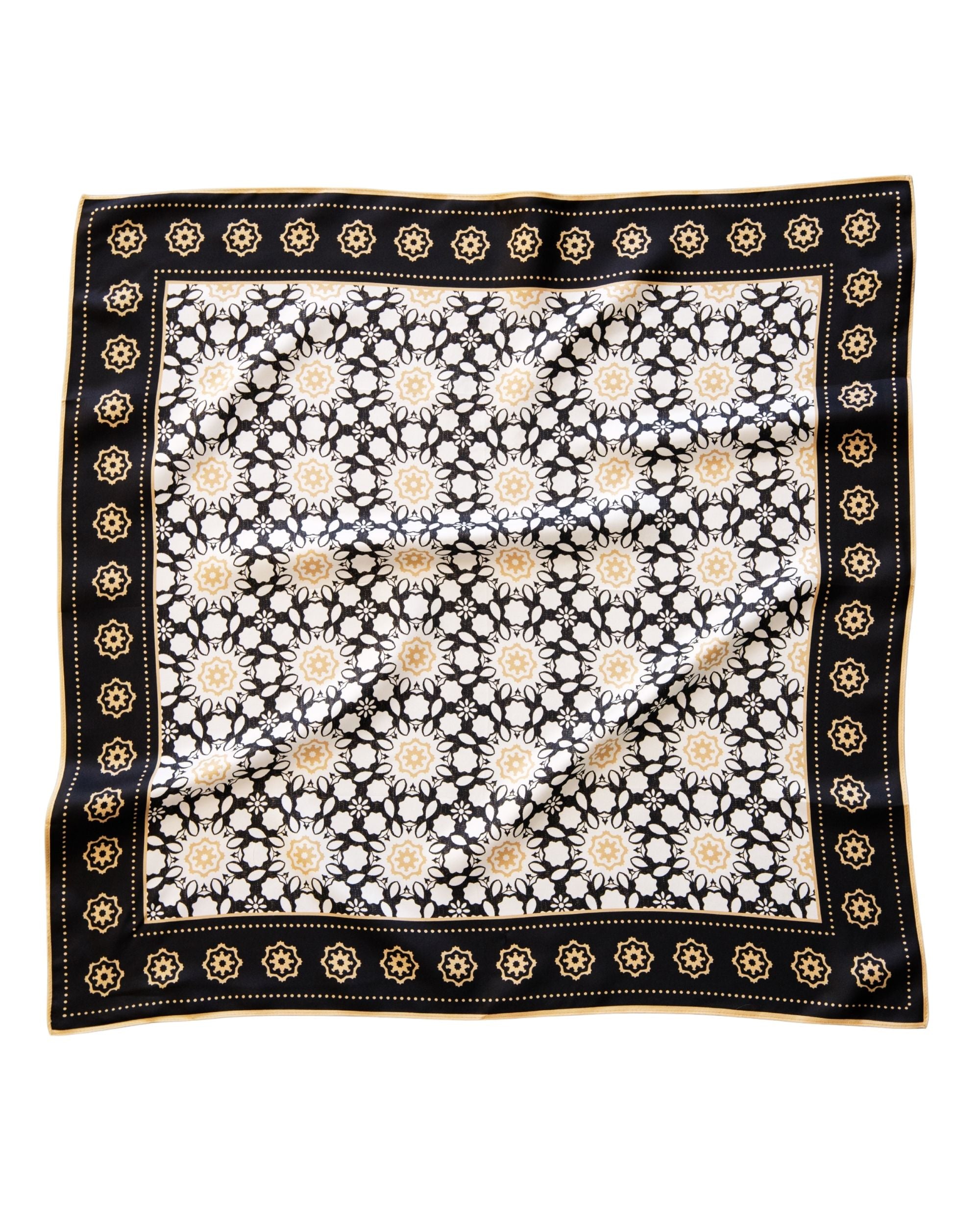 LEO BOUTIQUE Alanas Printed Scarf | Black Multi PALM PALM
