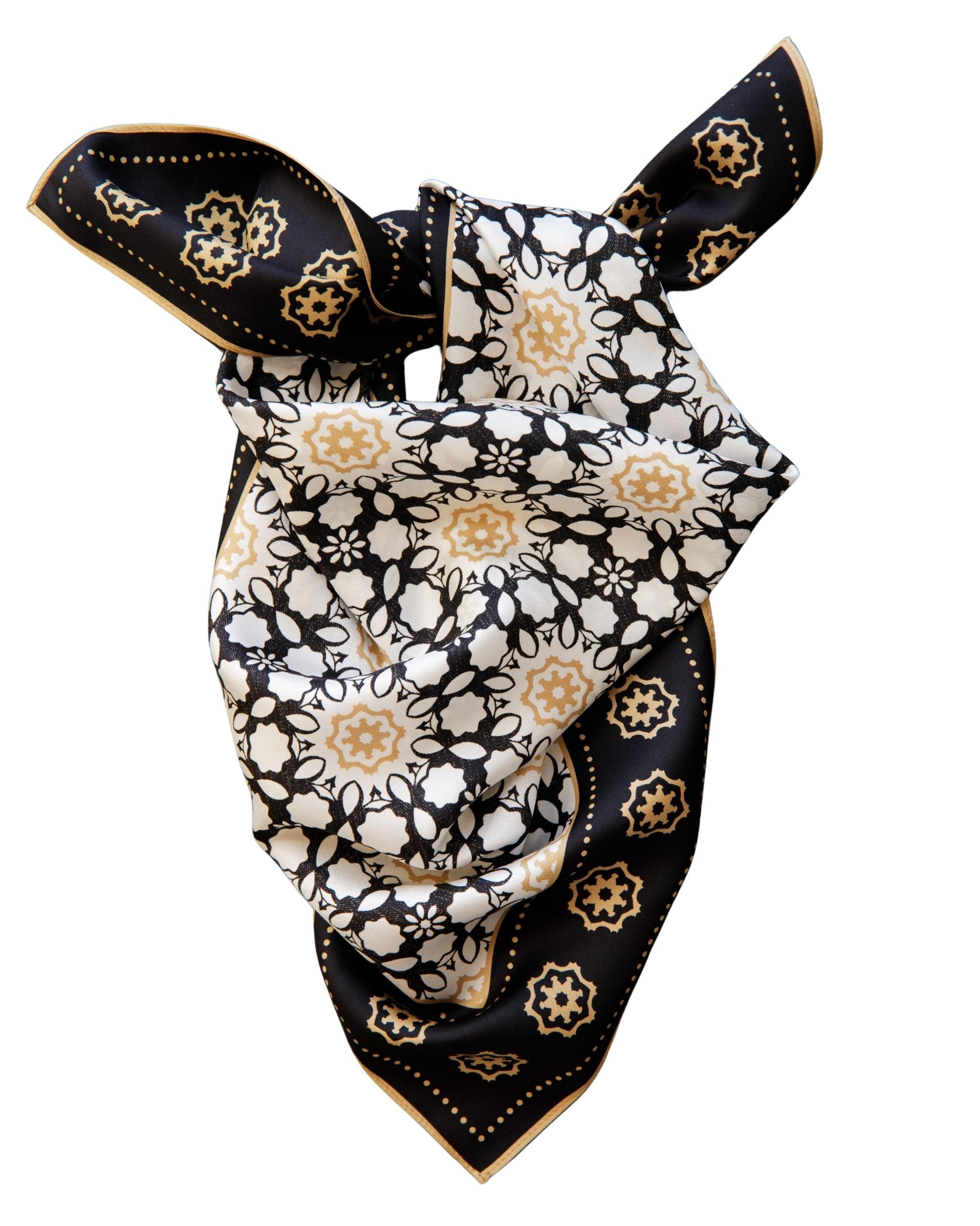 LEO BOUTIQUE Alanas Printed Scarf | Black Multi PALM PALM