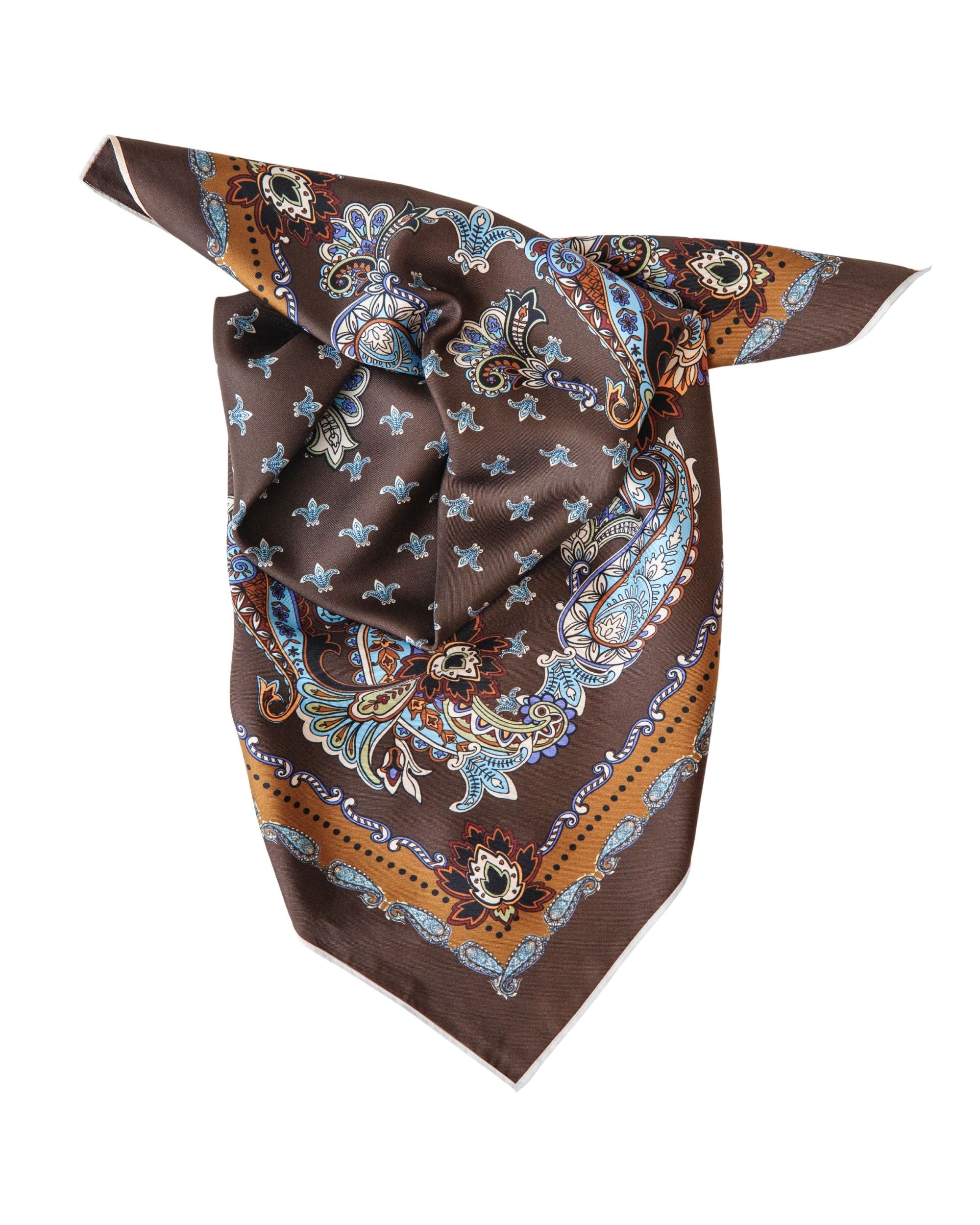 LEO BOUTIQUE Amy Printed Scarf | Brown Multi PALM PALM