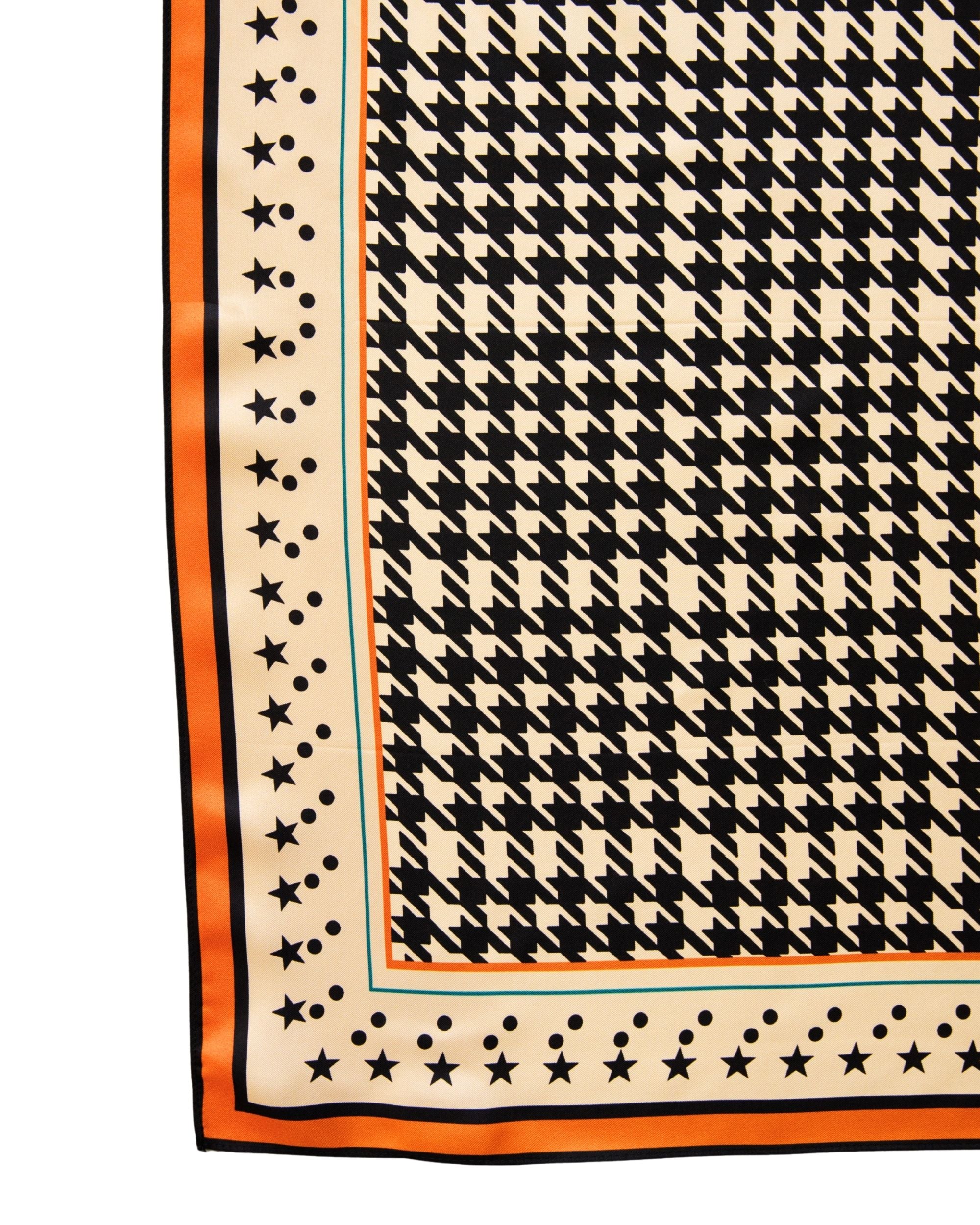 LEO BOUTIQUE Aria Printed Scarf | Natural/Black Multi PALM PALM