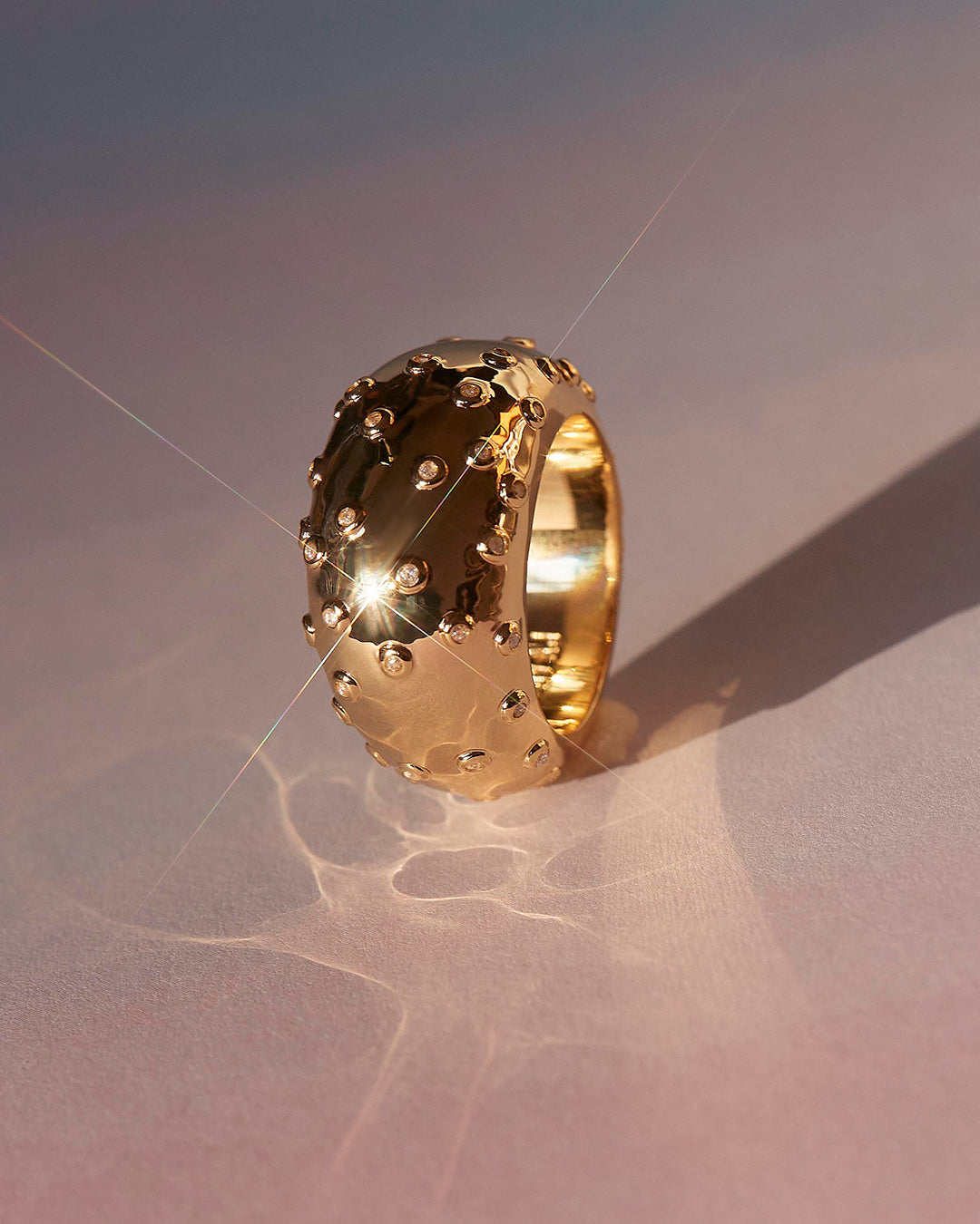 LUV AJ Pave Molten Ring | Gold LEO BOUTIQUE