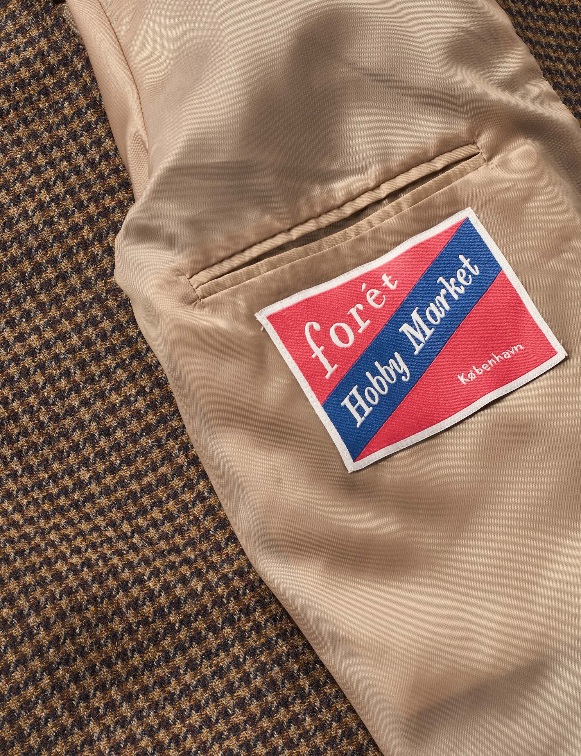 FORET Pine Wool Coat | Check LEO BOUTIQUE