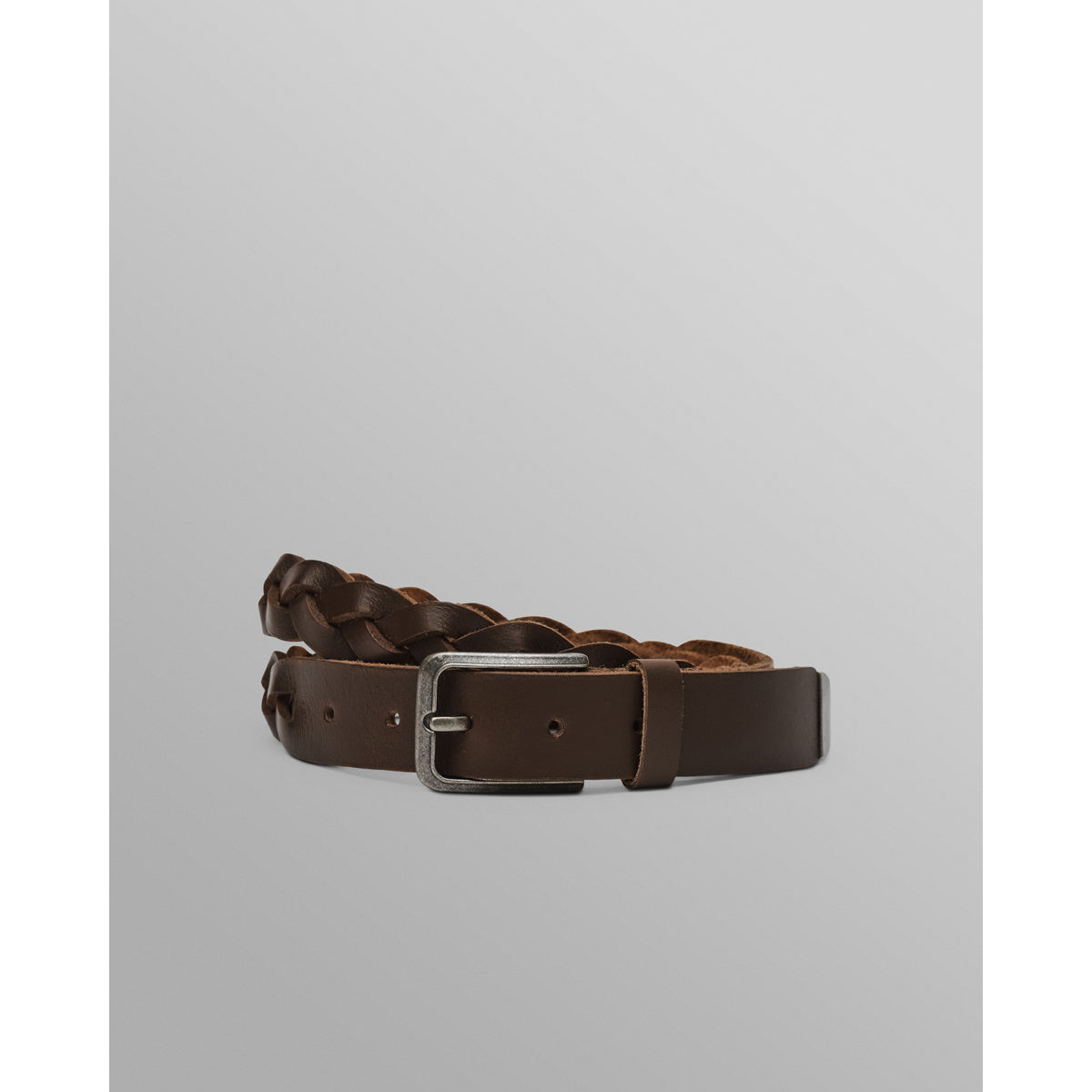 Lambeth Belt | Plaited Leather | Brown
