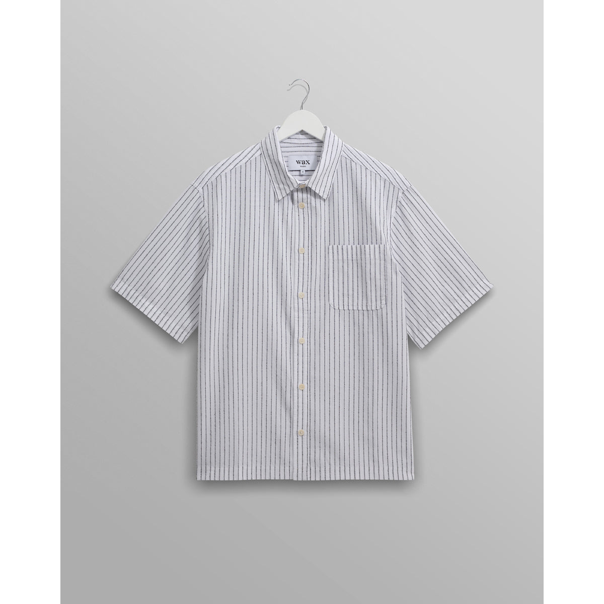 Wax London Kew SS Shirt | Boucle Stripe/White LEO BOUTIQUE