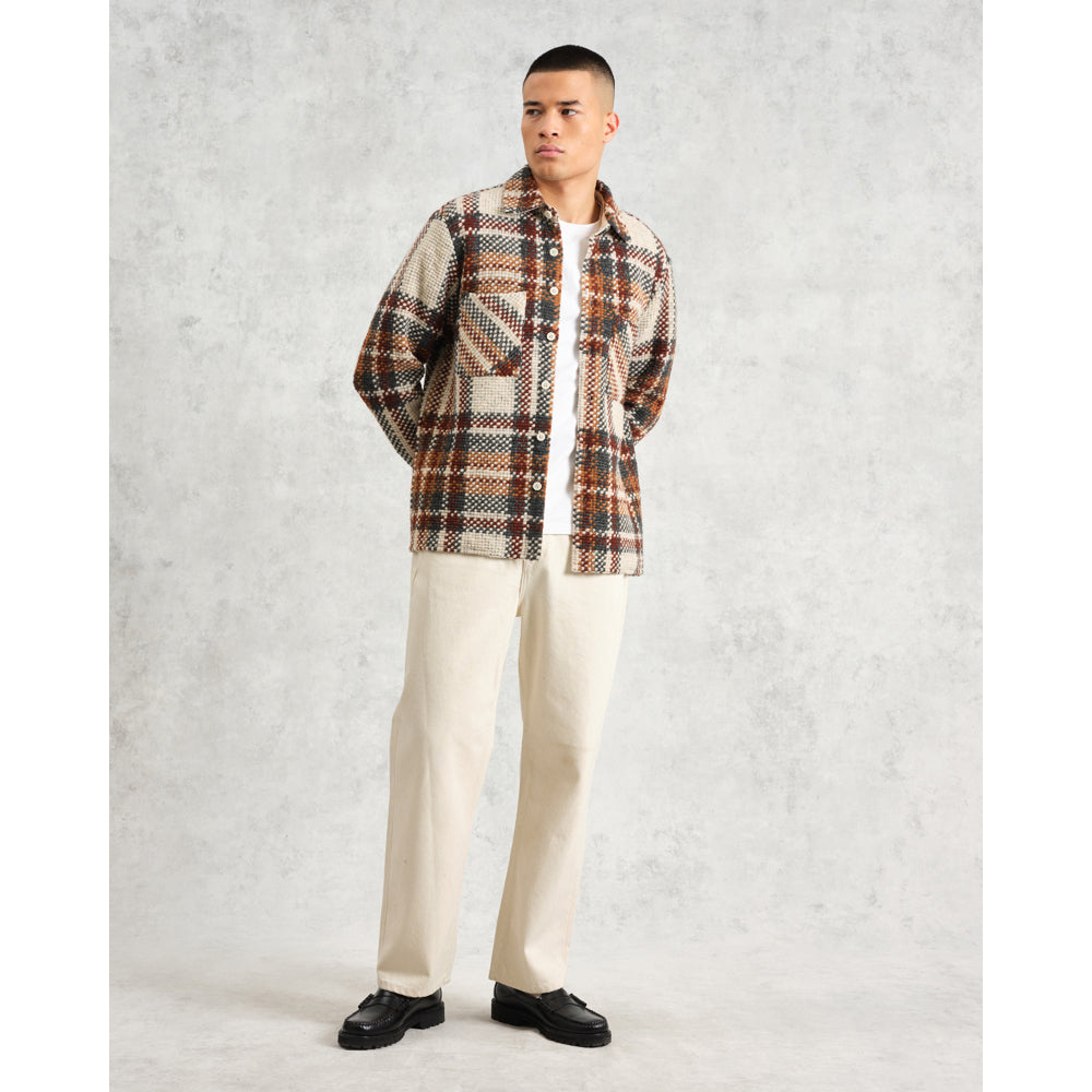 WAX LONDON Whiting OverShirt Wool Blend Bobble / Ecru/Multi LEO BOUTIQUE