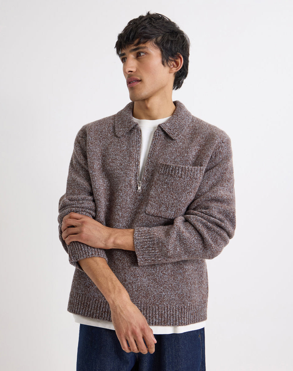 Wax London Alpha Zip L/S Polo  Leo Boutique