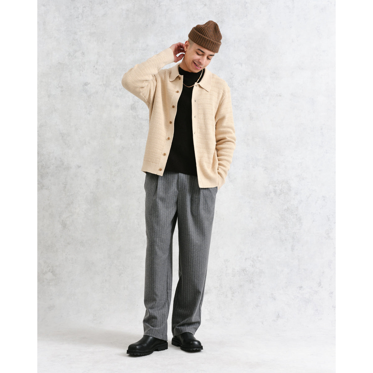 LEO BOUTIQUE Tristan L/S Shirt Sand WAX LONDON