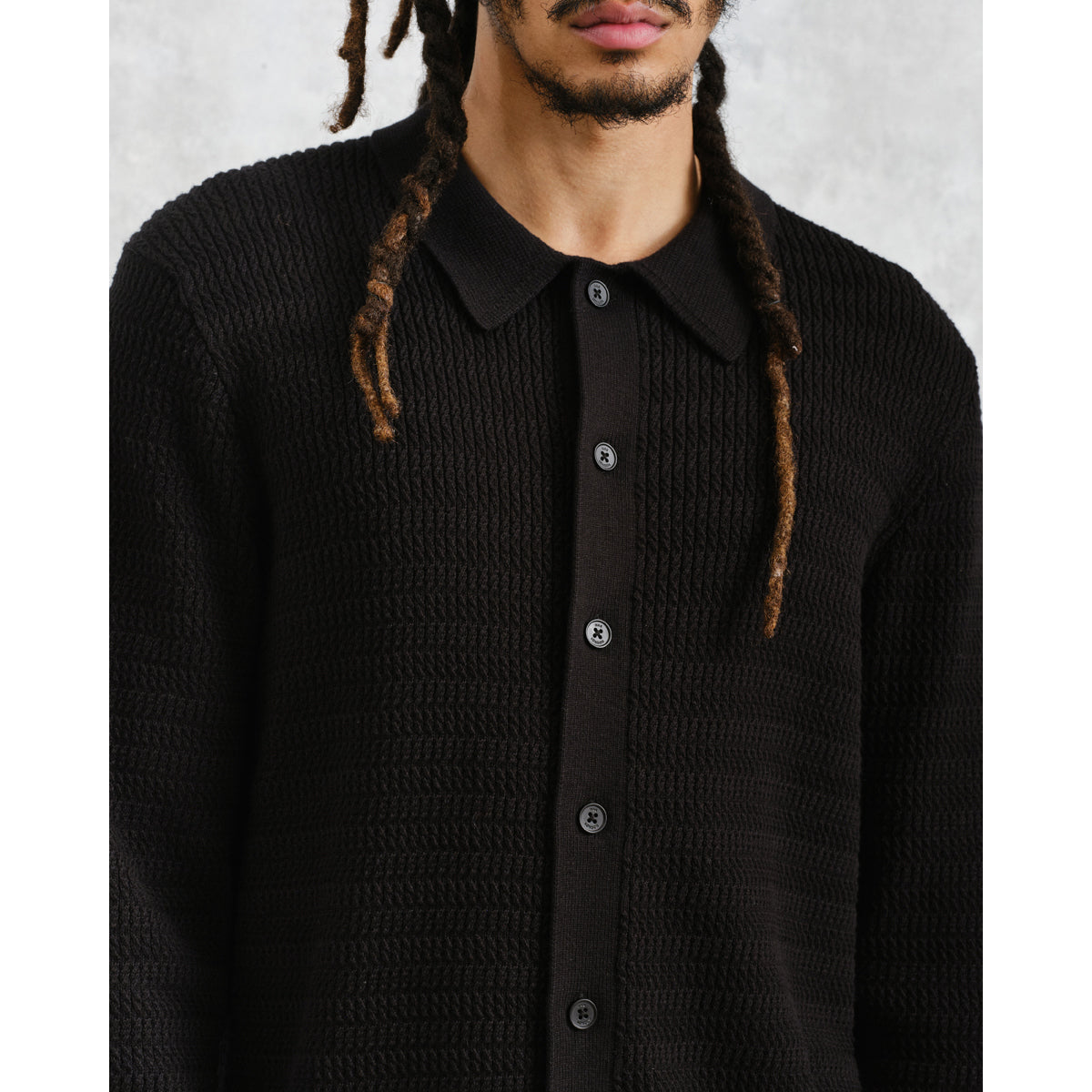 LEO BOUTIQUE Tristan L/S Shirt Black WAX LONDON