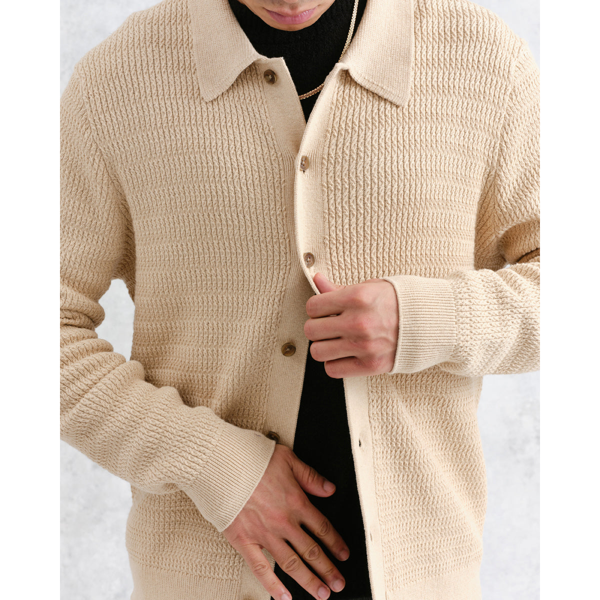 LEO BOUTIQUE Tristan L/S Shirt Sand WAX LONDON