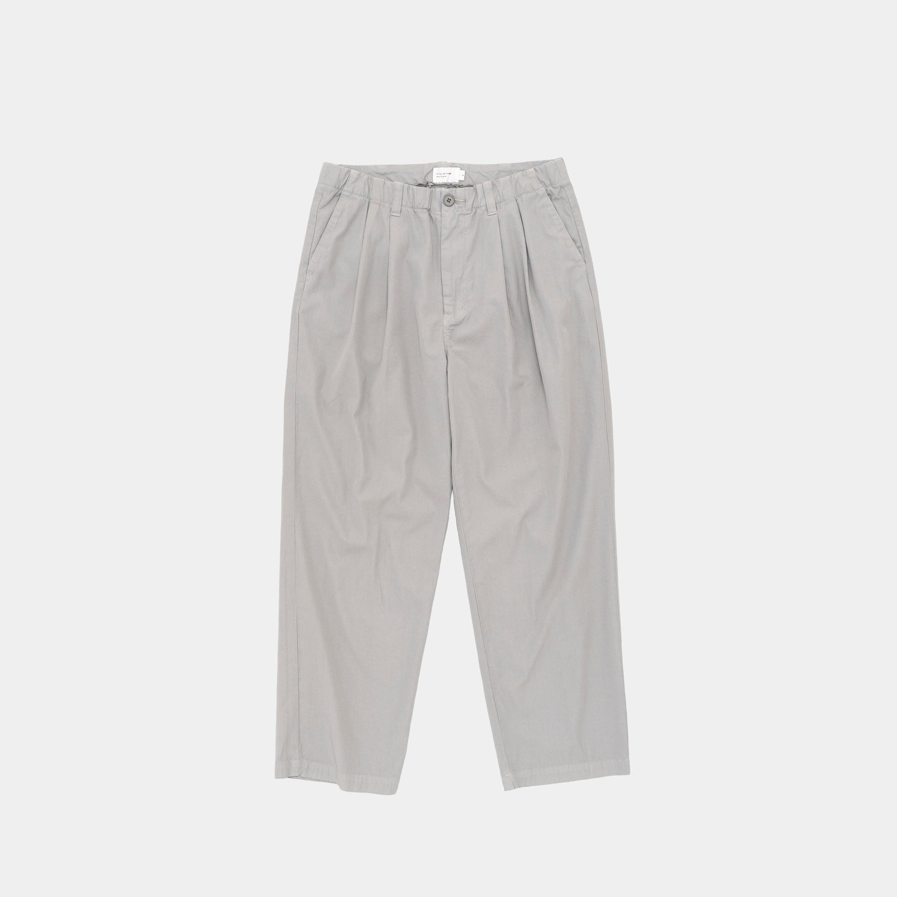 STILL BY HAND Garment Dye 2 Pleat Pants | Smoke Grey LEO BOUTIQUE