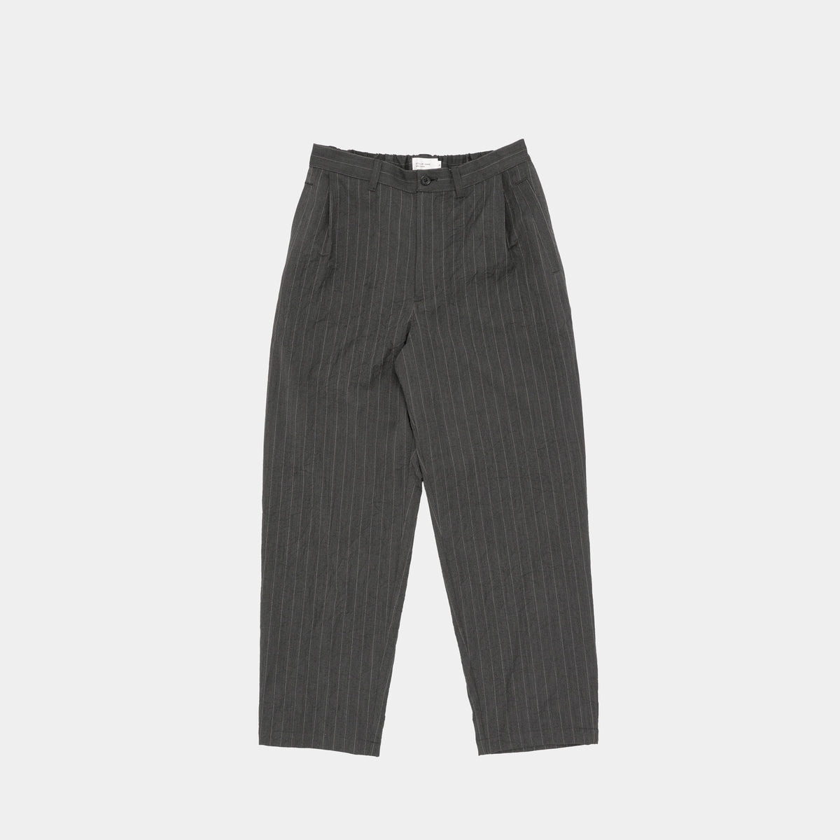 STILL BY HAND Creasy Pleated Pants | Charcoal LEO BOUTIQUE