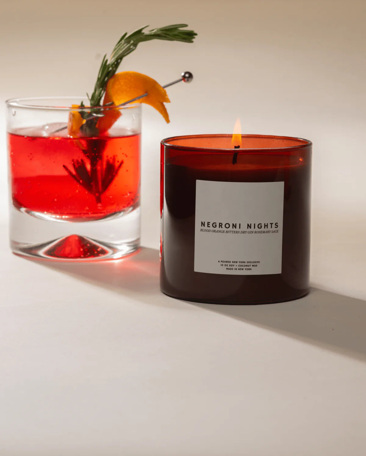 POURED Candle | Negroni Nights 10oz LEO BOUTIQUE 