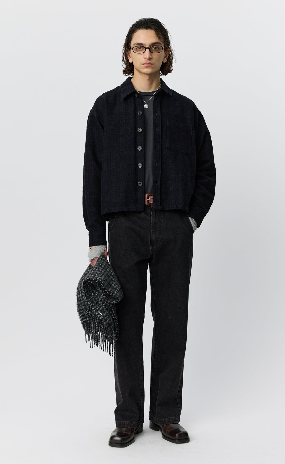 MFPEN Priority Shirt | Boiled Black Check LEO BOUTIQUE