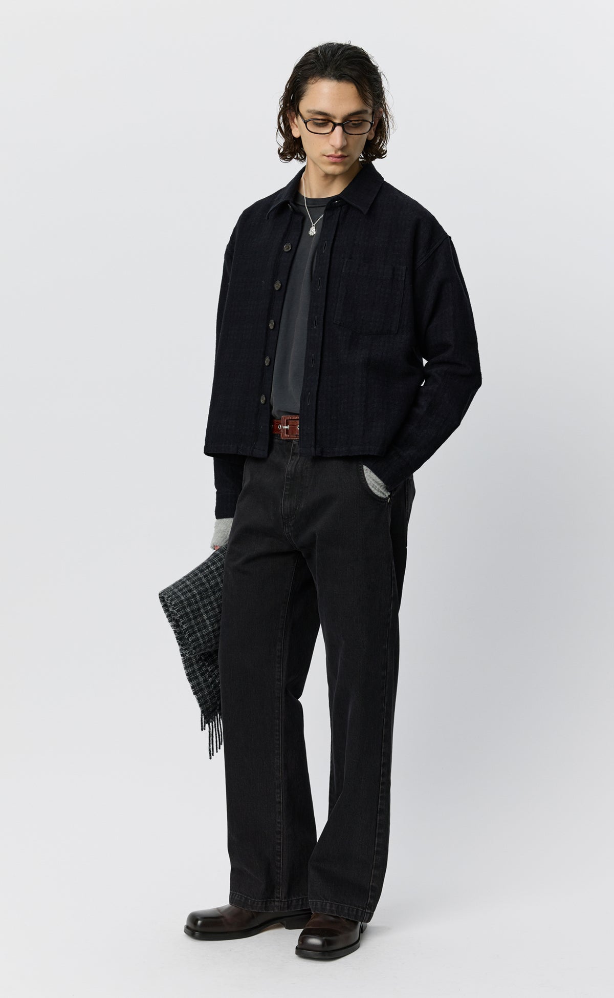 MFPEN Priority Shirt | Boiled Black Check LEO BOUTIQUE